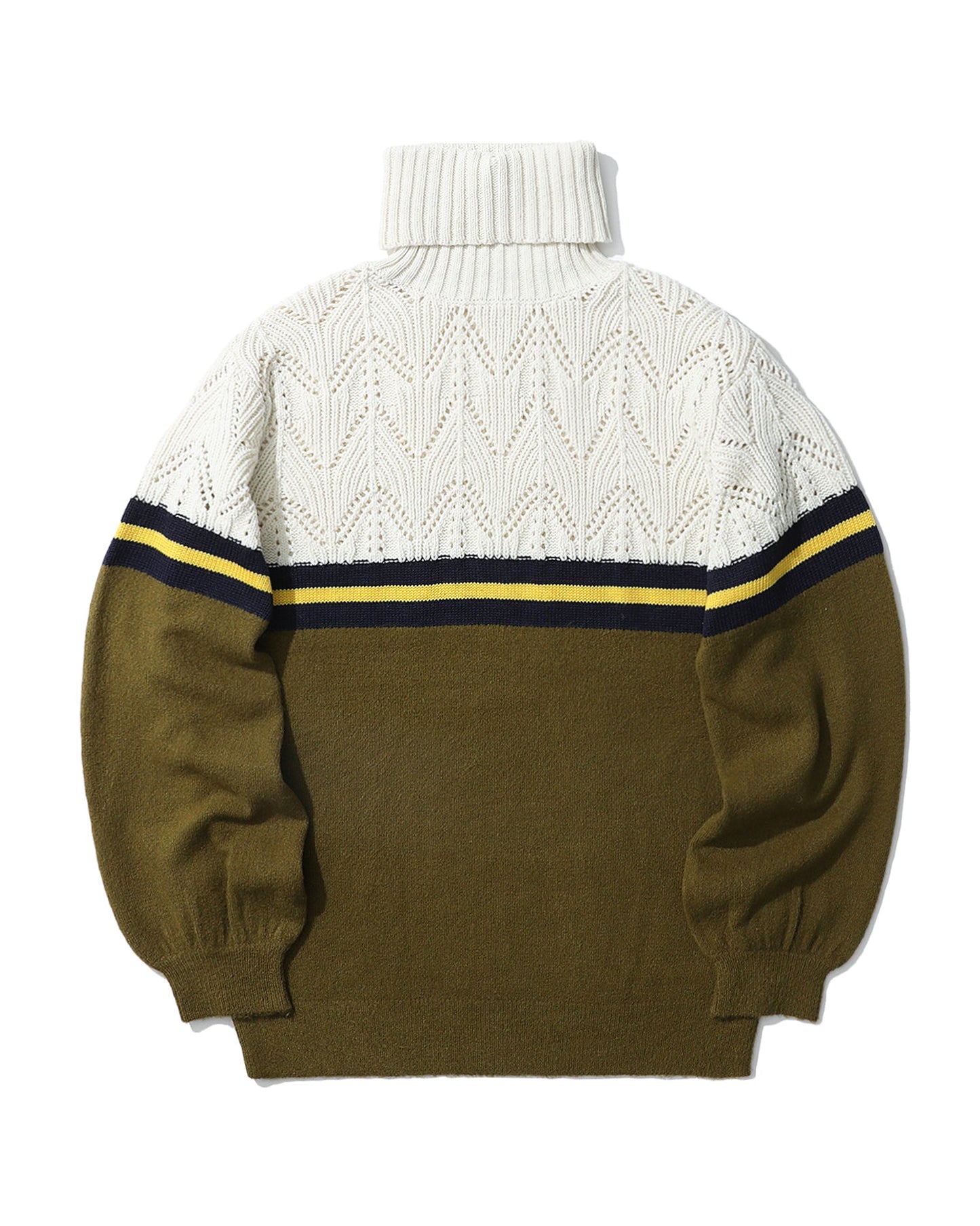 MUVEIL Panelled turtleneck sweater