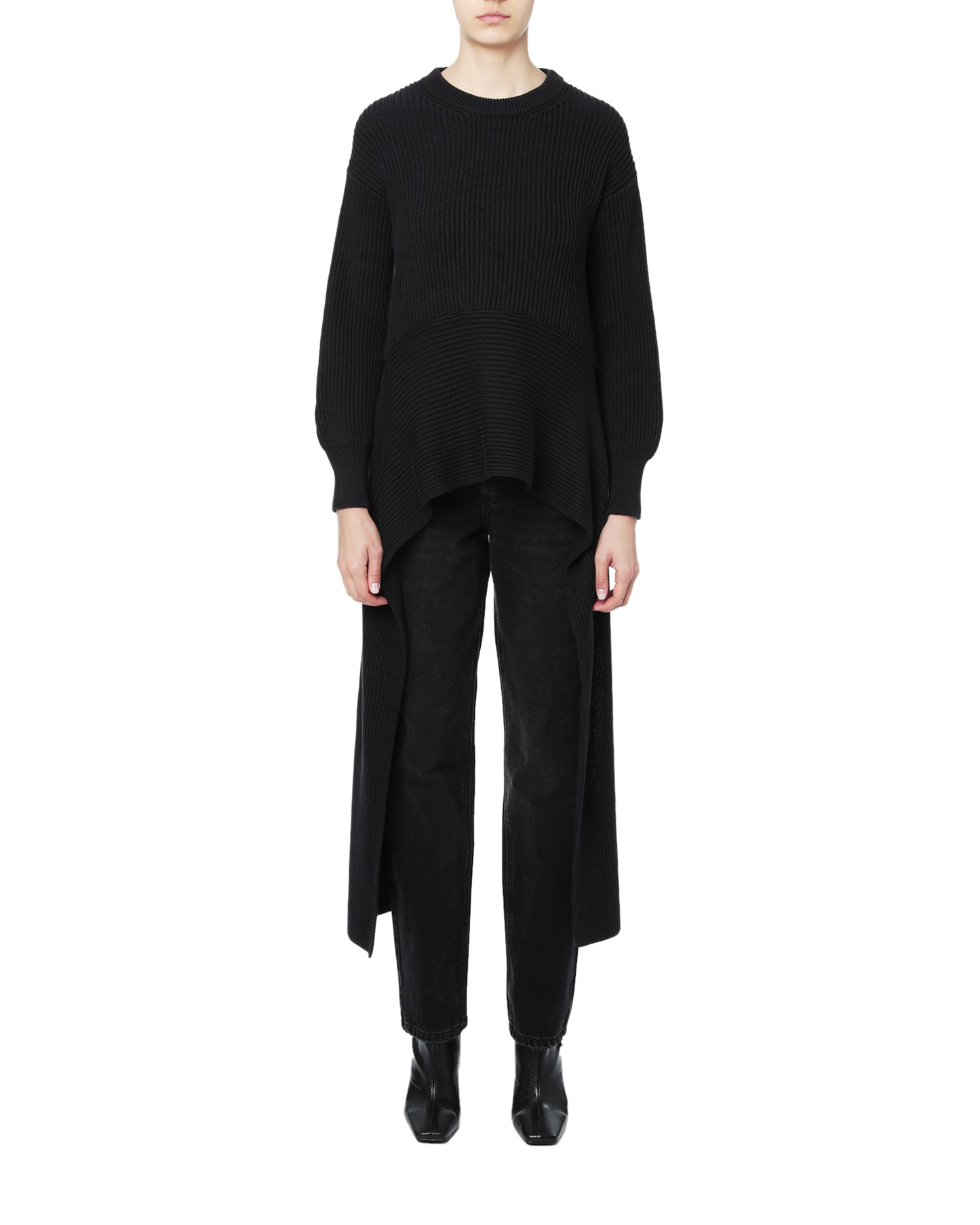 JOSEPH Elongated hem ribbed sweater