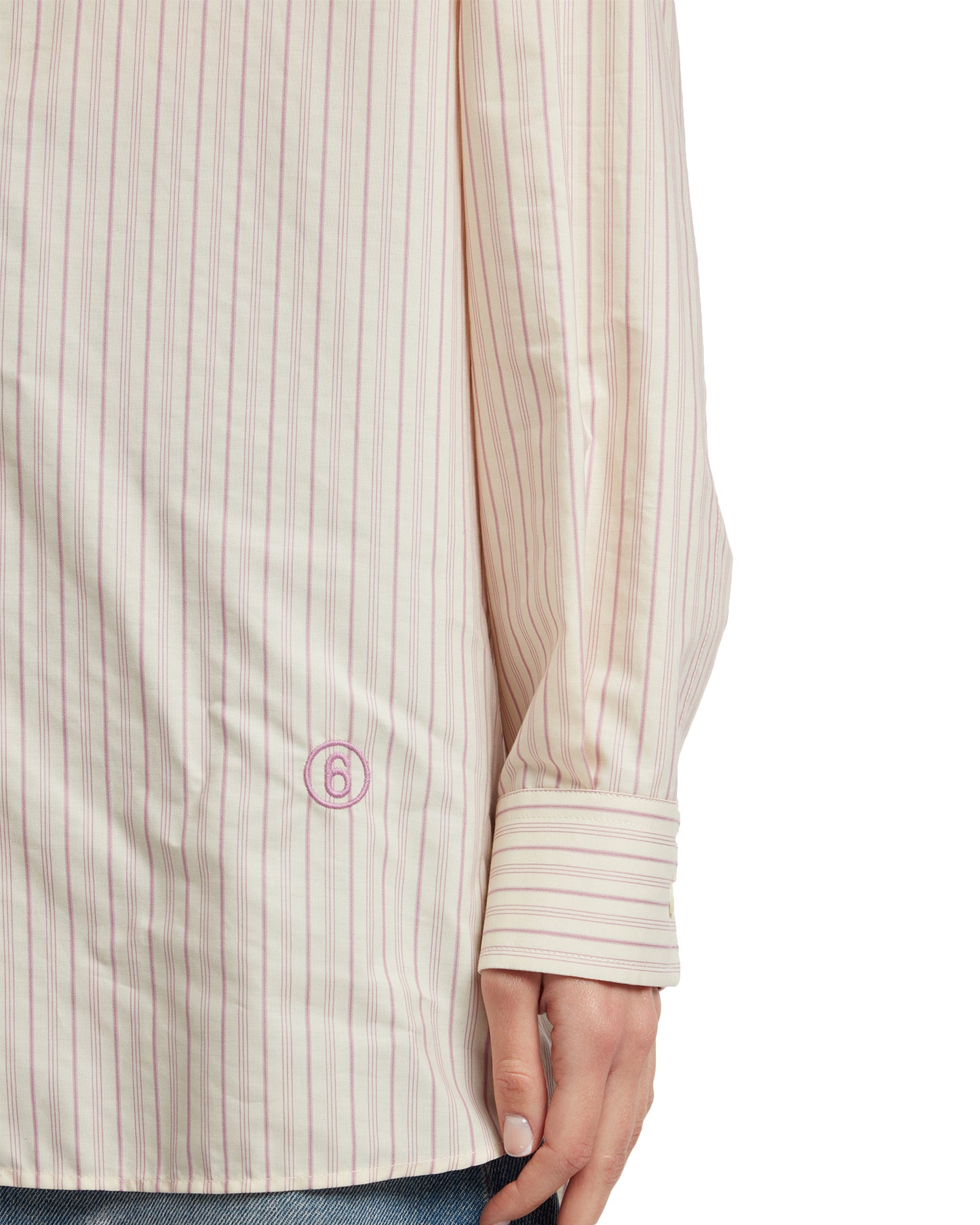 MM6 MAISON MARGIELA Number 6 pinstripe shirt