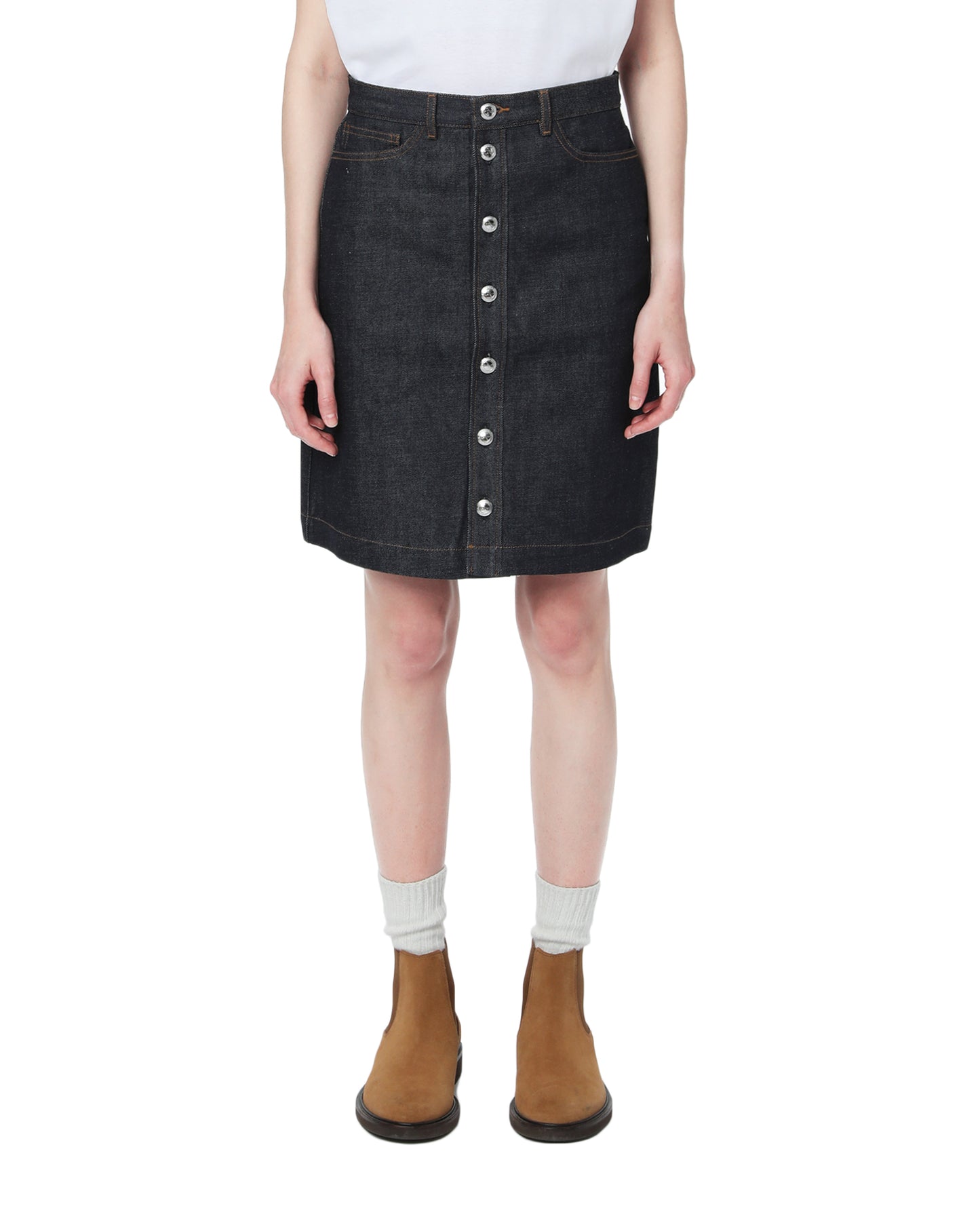 APC Therese denim skirt