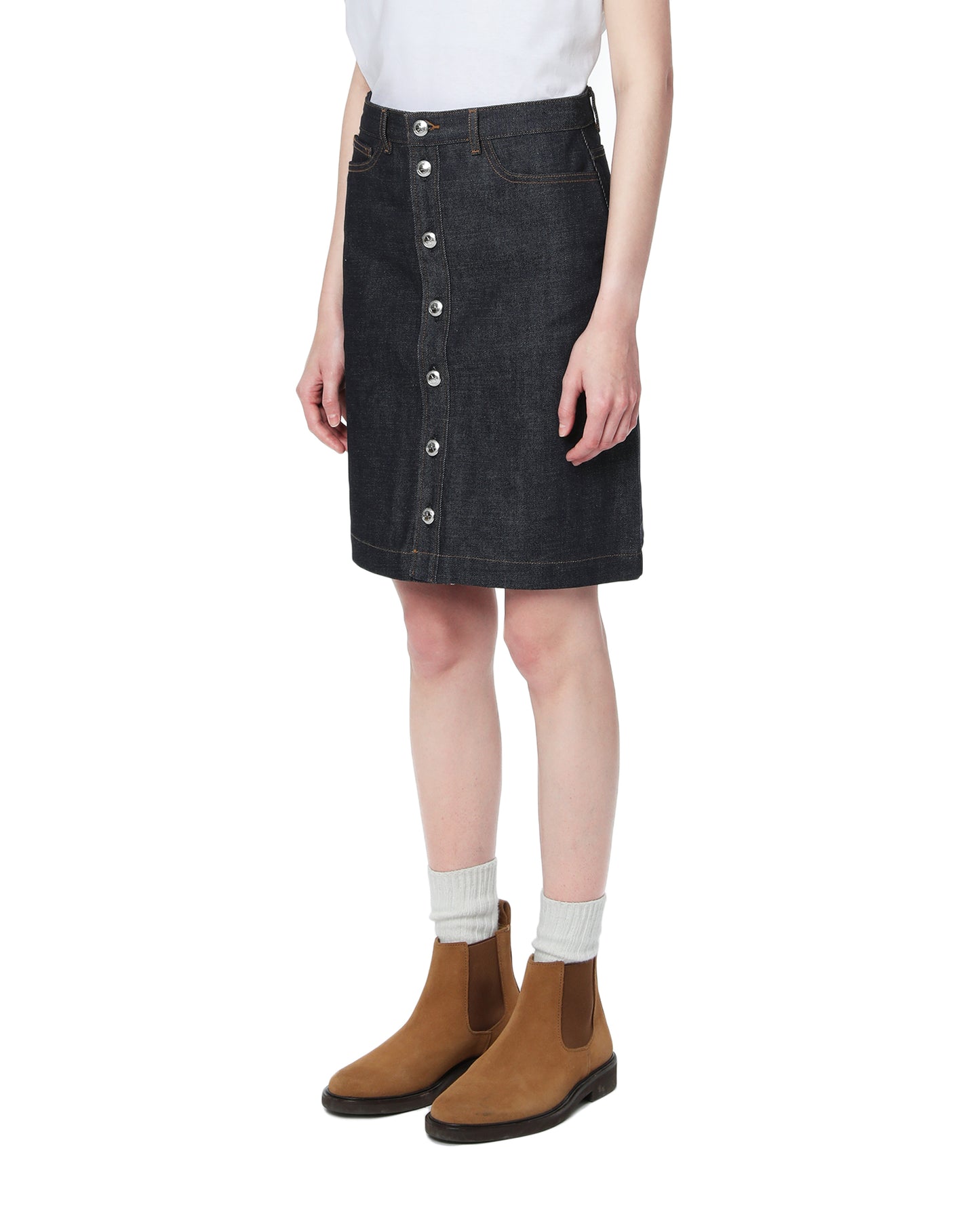 APC Therese denim skirt