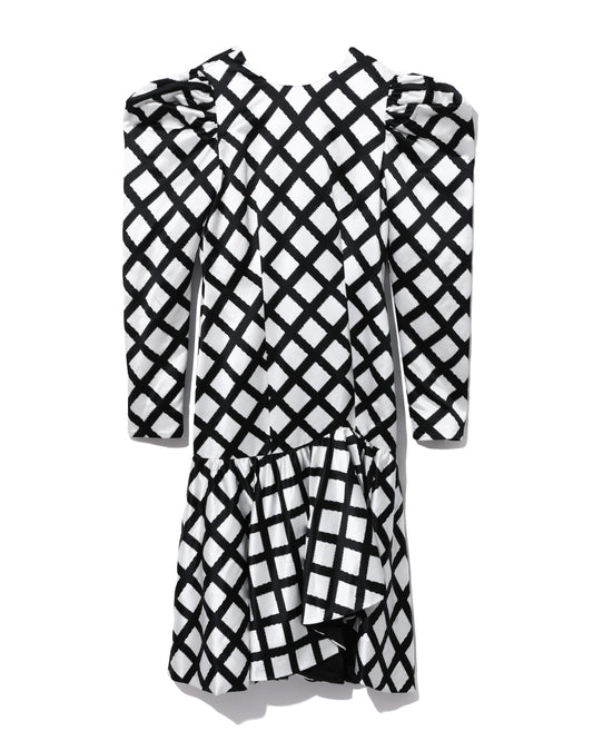 ANNAKIKI Diamond pattern print dress