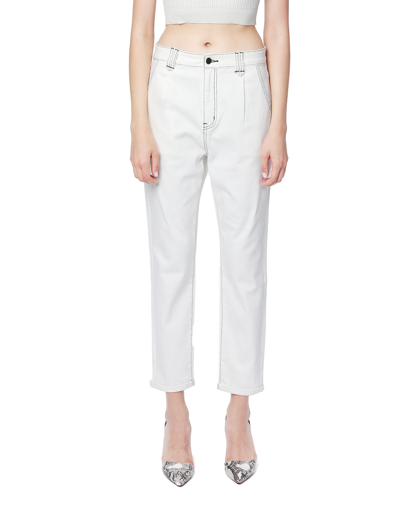 ANNAKIKI Cropped straight-fit jeans