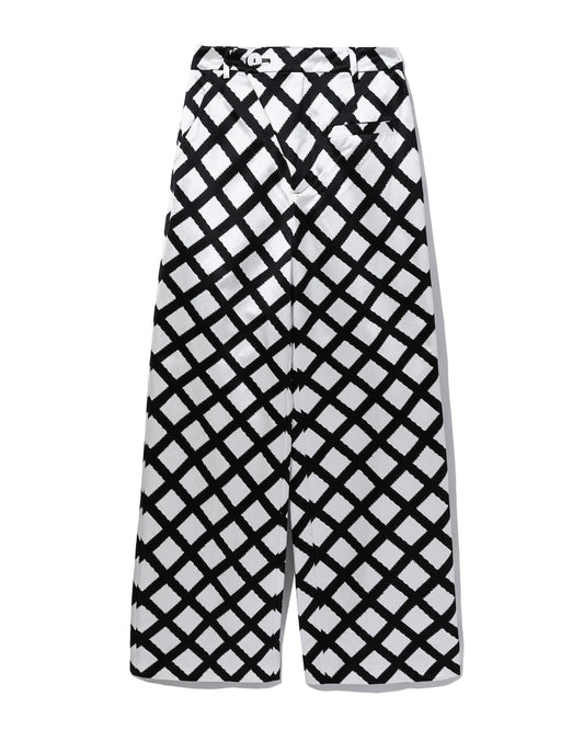 ANNAKIKI Diamond pattern prints pants