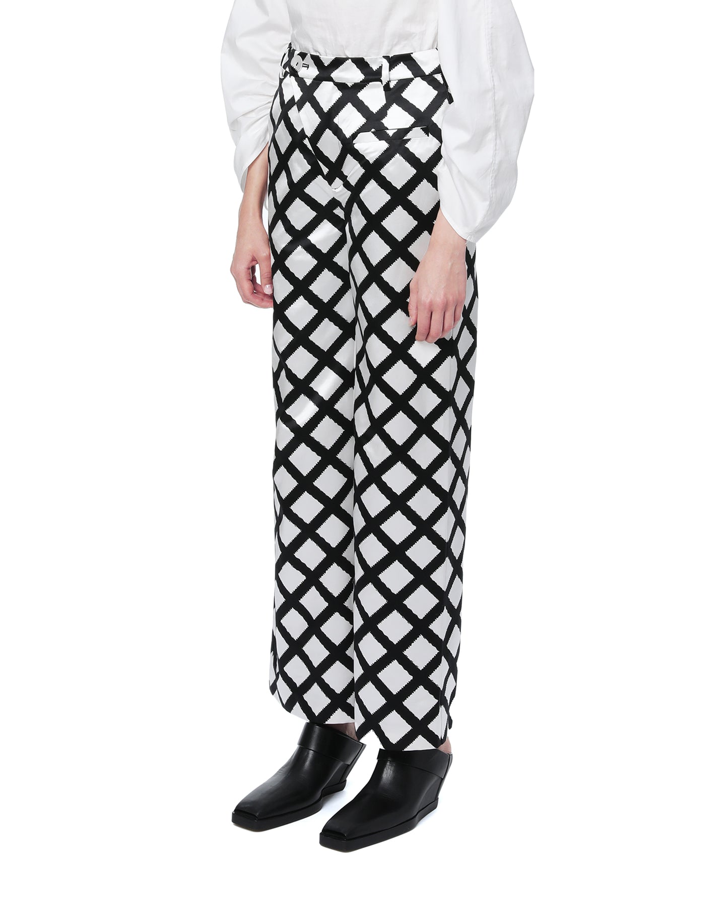 ANNAKIKI Diamond pattern prints pants