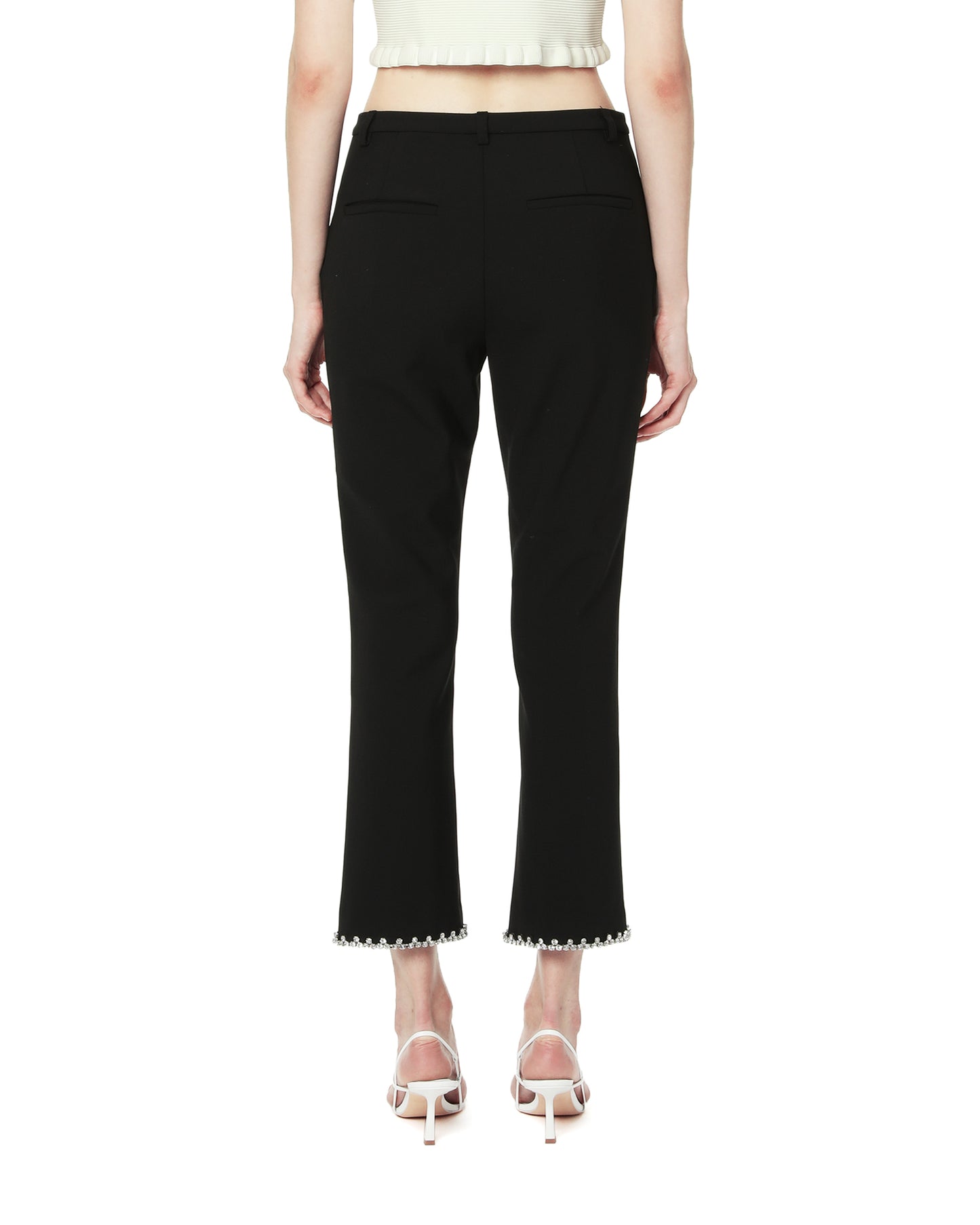 AREA NYC Crystal embellished pants