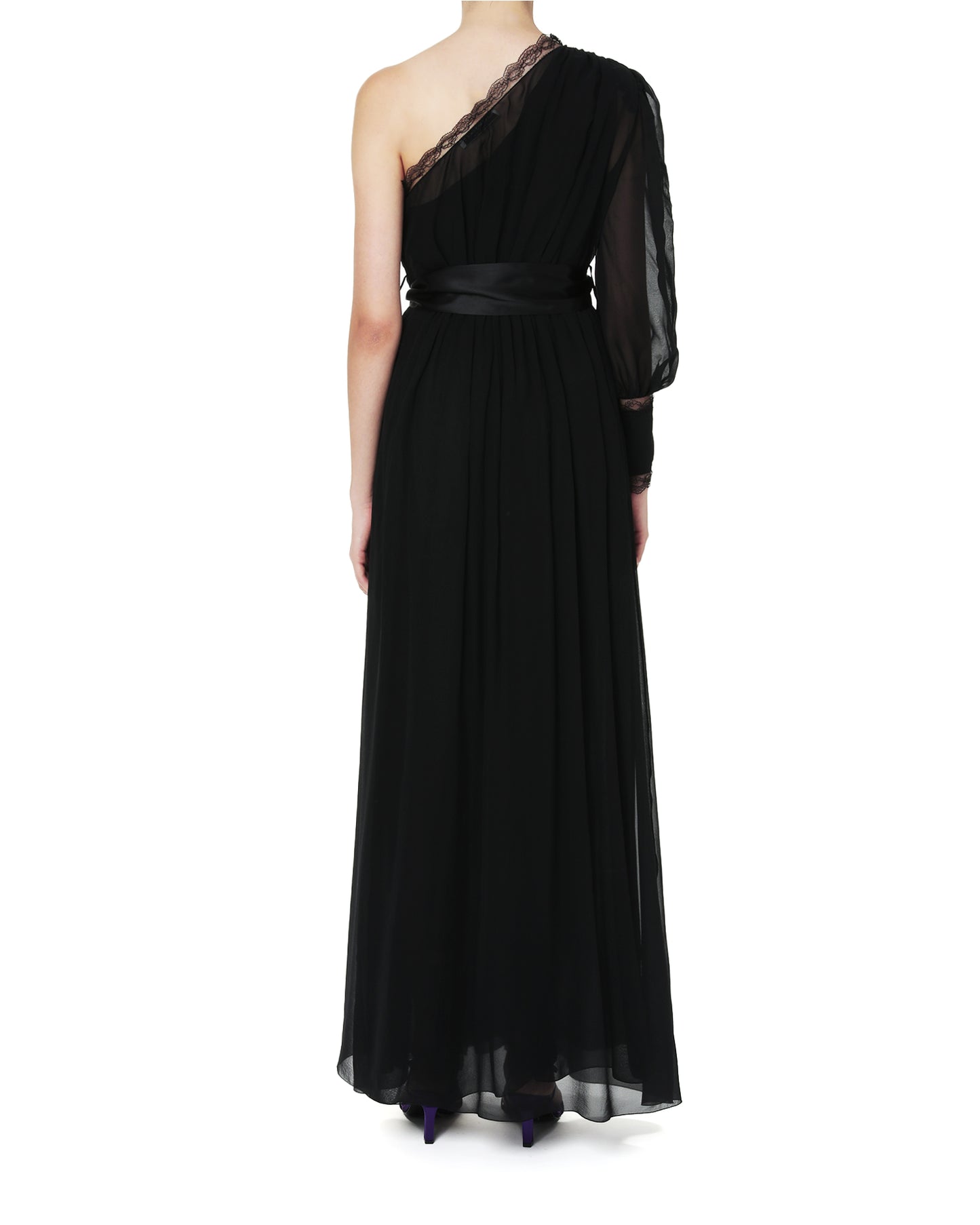 ALESSANRDA RICH One shoulder maxi dress