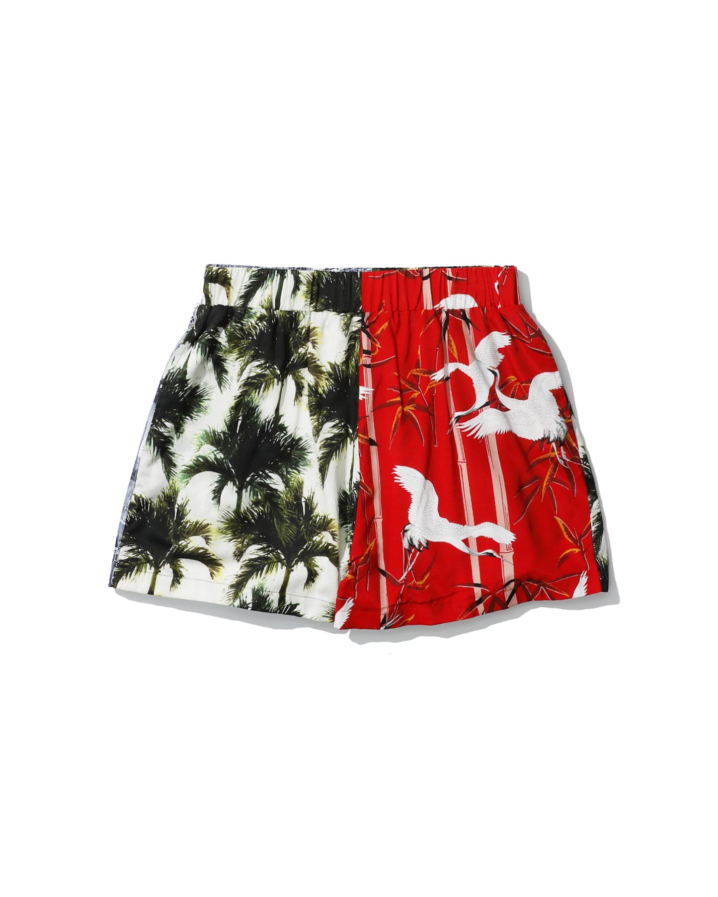 BUSCEMI Patchwork print shorts