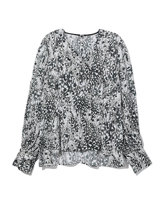 THE CADRE Pattern print top