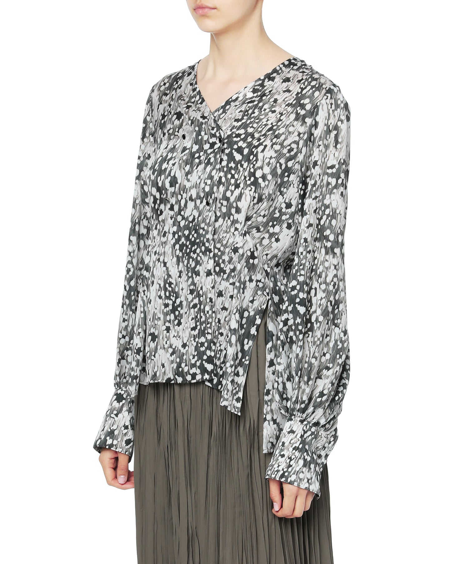 THE CADRE Pattern print top