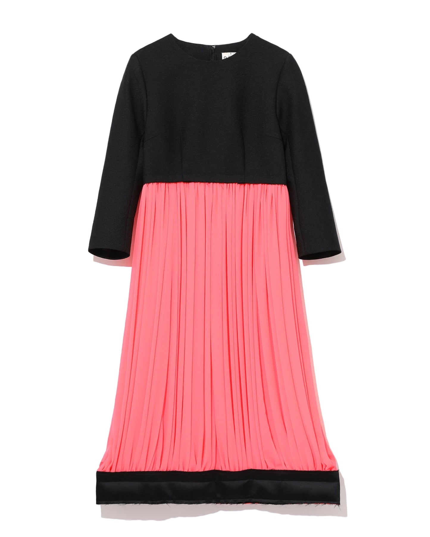 CDG Pleated contrasted dress