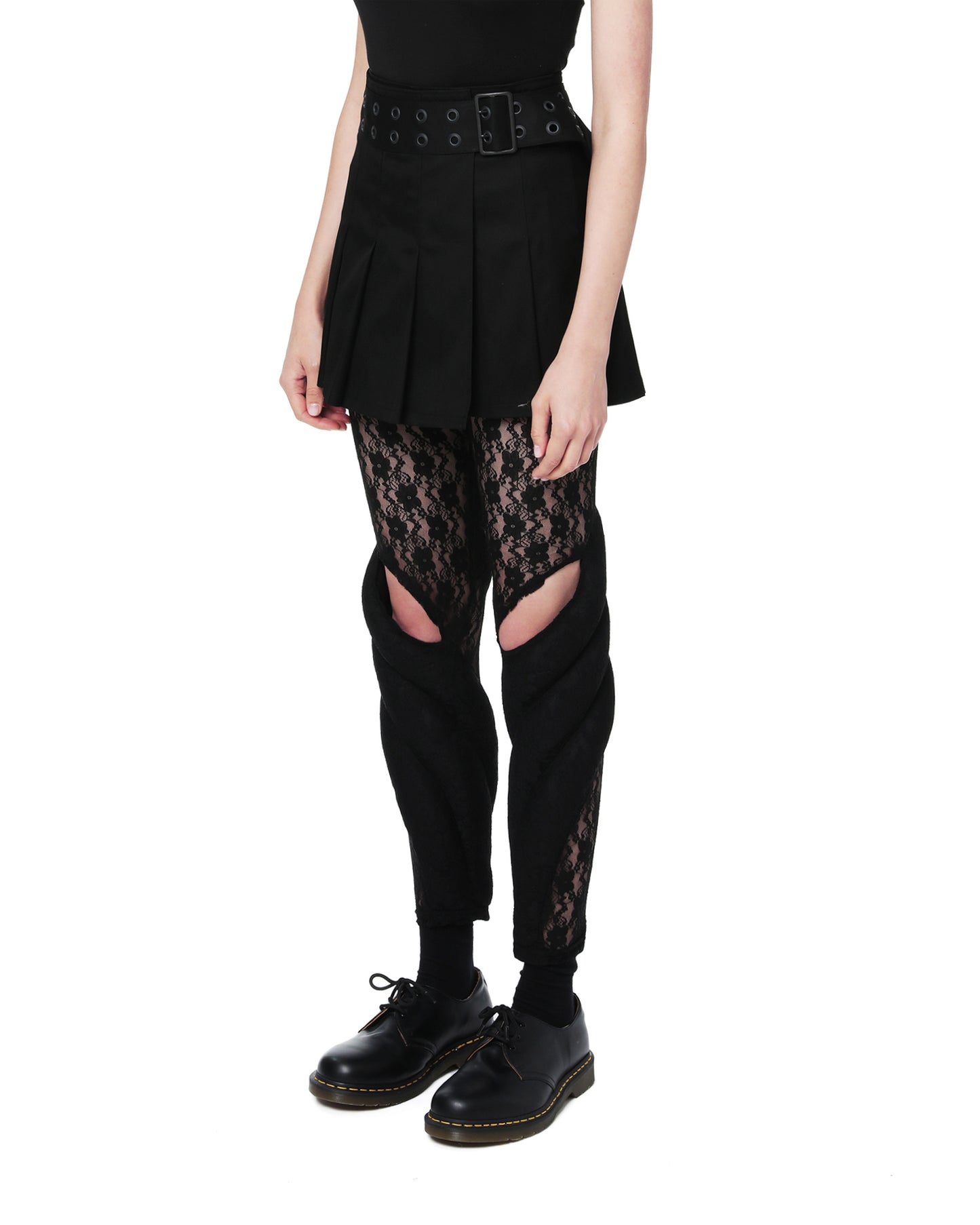 CDG Padded lace leggings