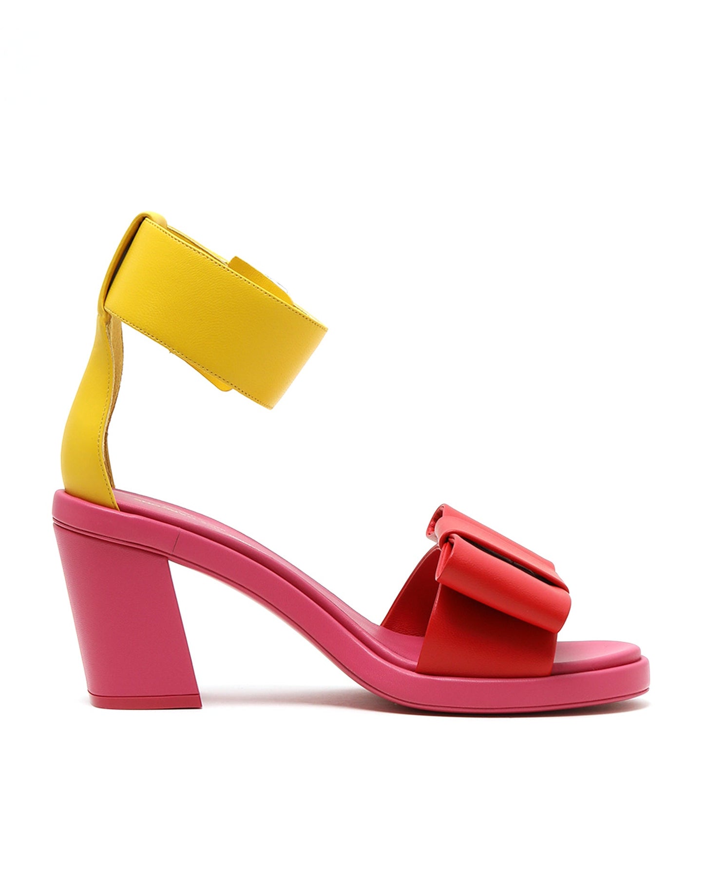 Comme Des Garcons Colour block strap pumps