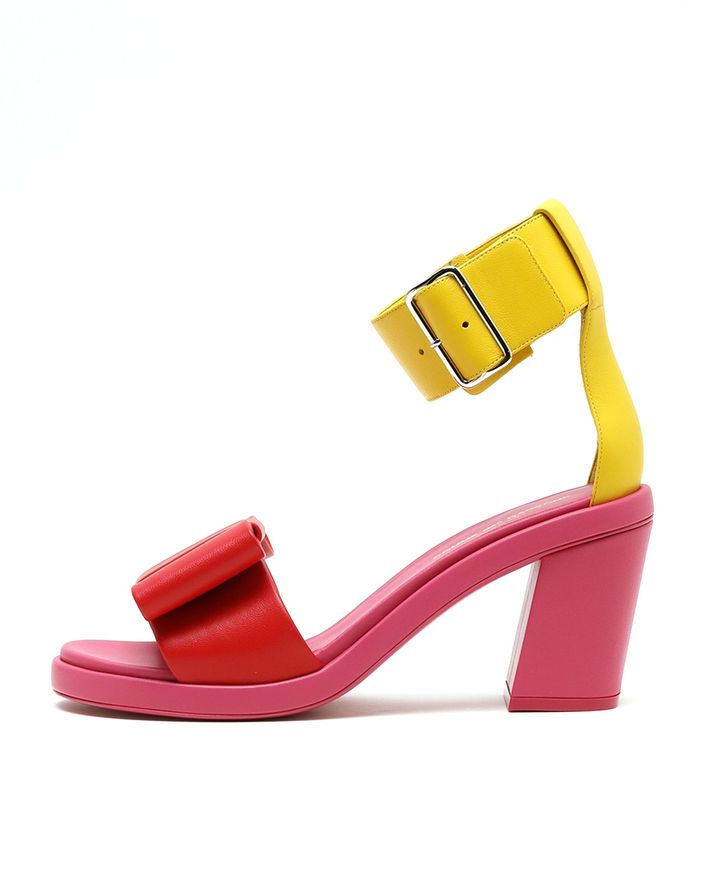 Comme Des Garcons Colour block strap pumps