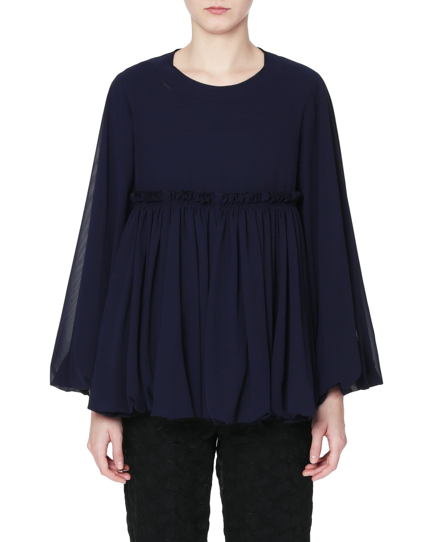 Comme Des Garcons Gathered tulle top