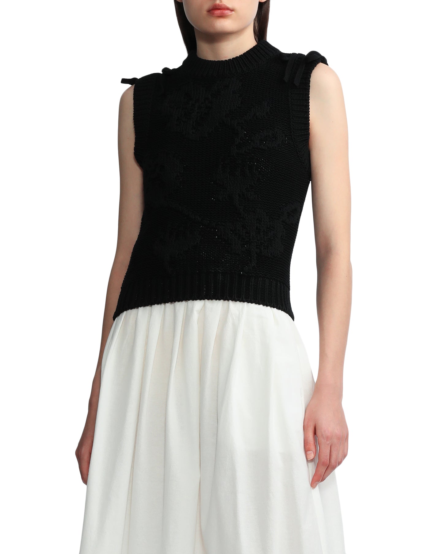 CECILIE BAHNSEN Intarsia Knit Top