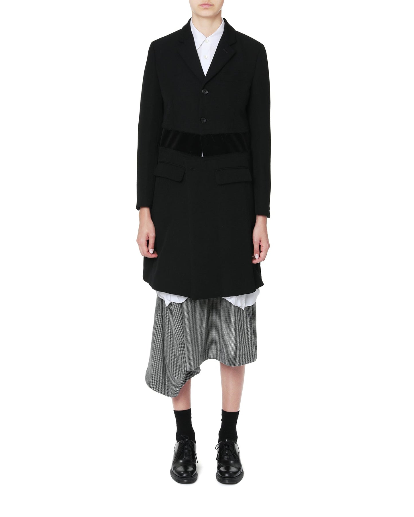 COMME DES GARCONS COMME DES GARCONS Panelled long blazer coat