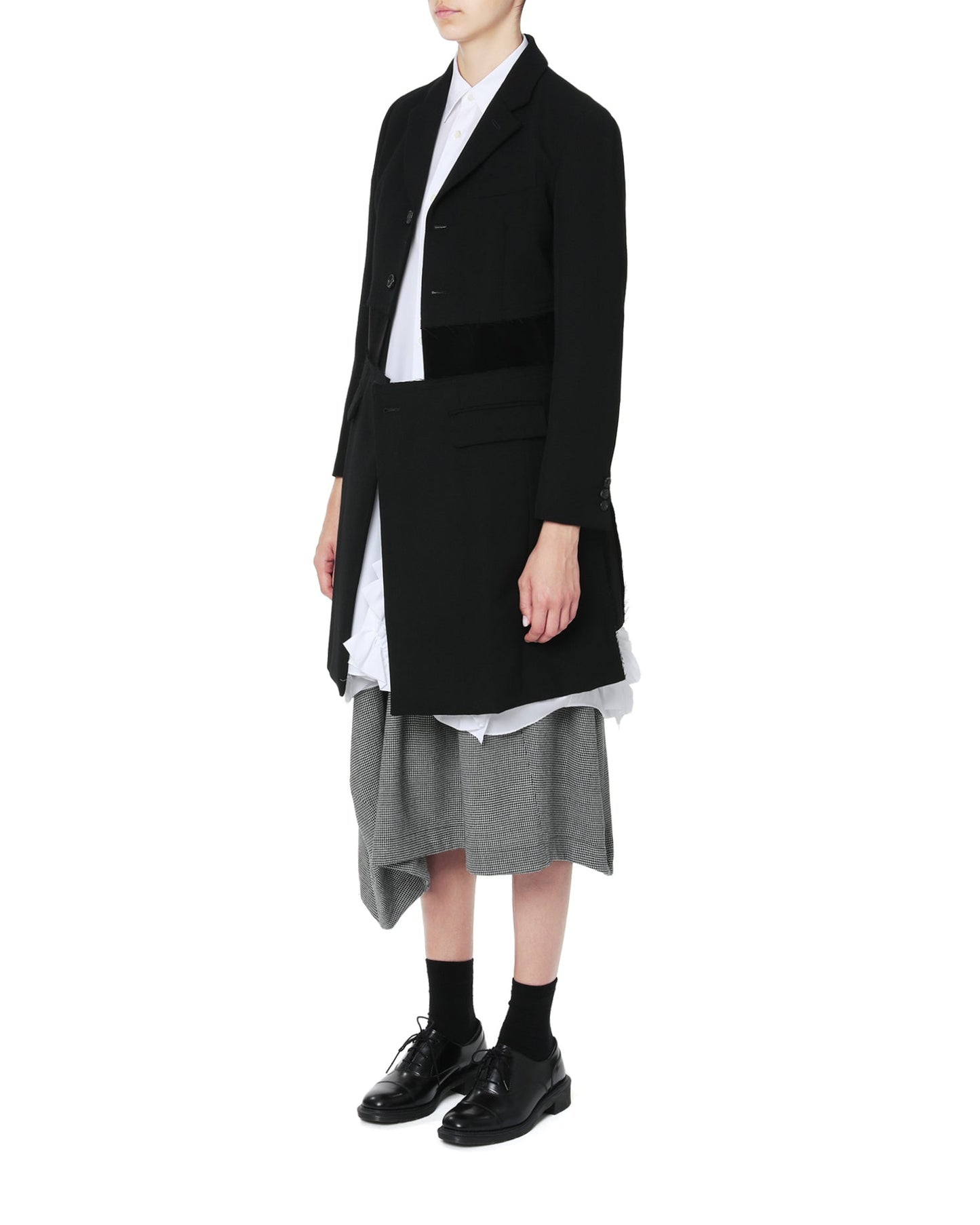 COMME DES GARCONS COMME DES GARCONS Panelled long blazer coat