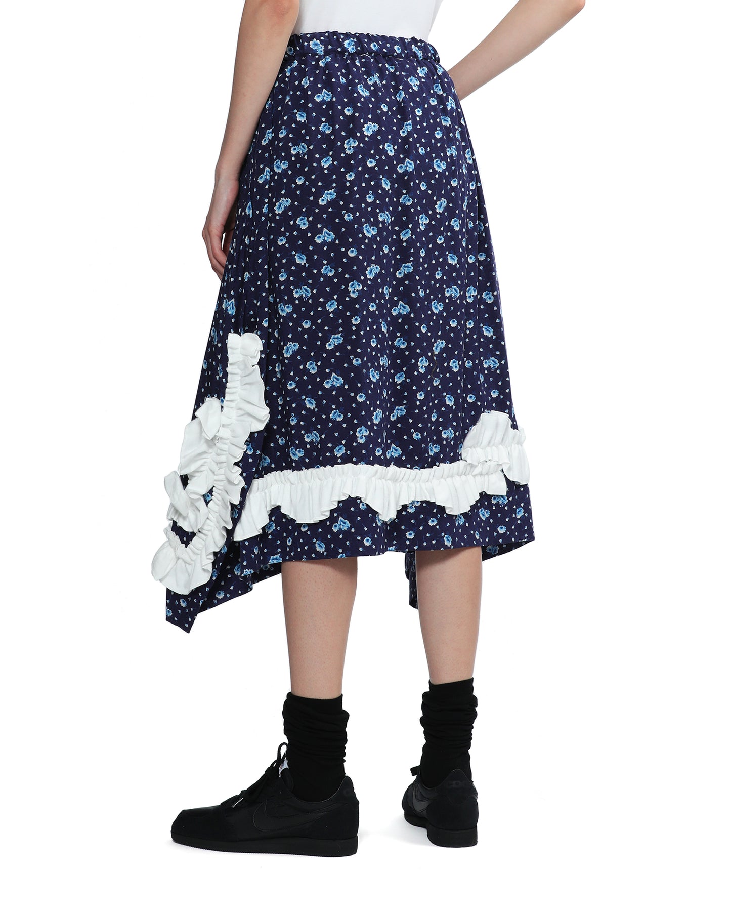 COMME DES GARCONS COMME DES GARCONS Floral midi skirt