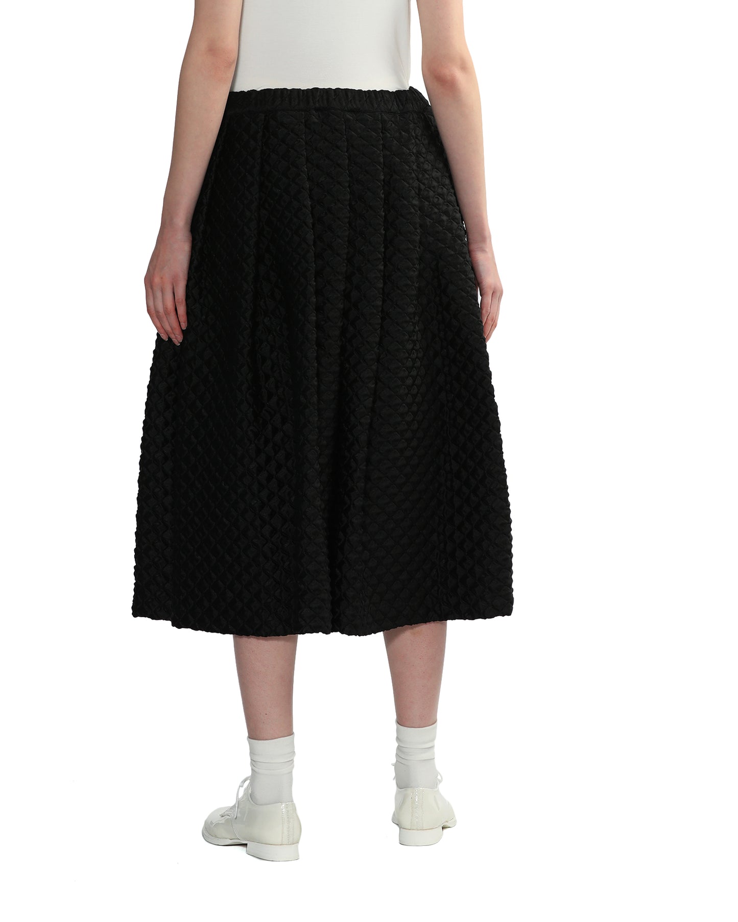 COMME DES GARCONS COMME DES GARCONS Squared midi skirt