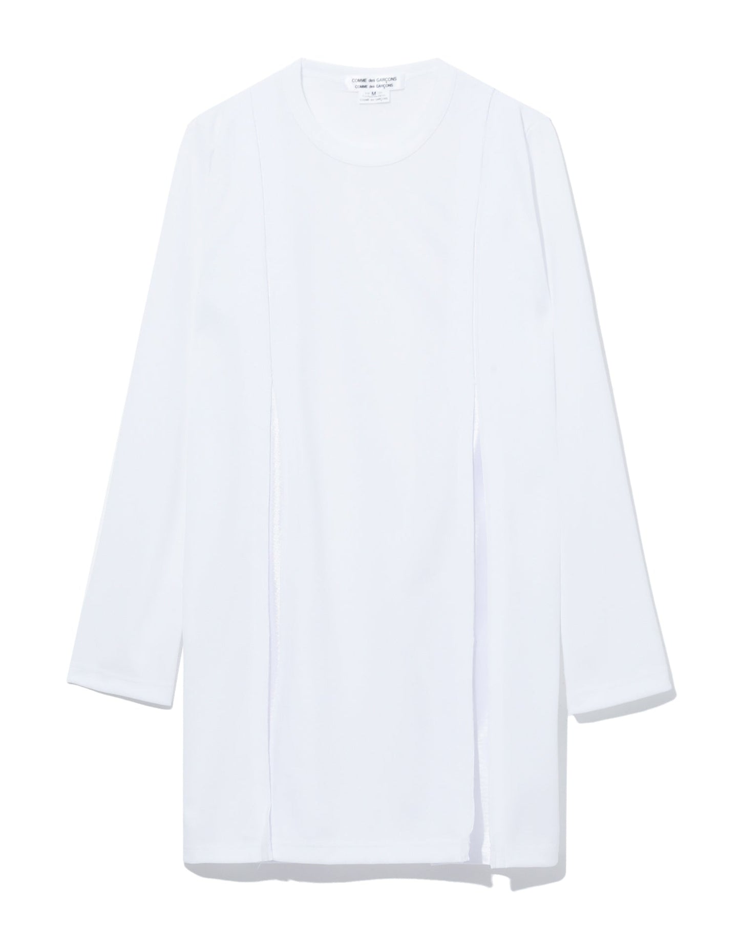 COMME DES GARCONS COMME DES GARCONS Cut-out satin panel long top