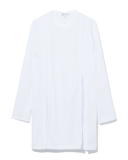 COMME DES GARCONS COMME DES GARCONS Cut-out satin panel long top