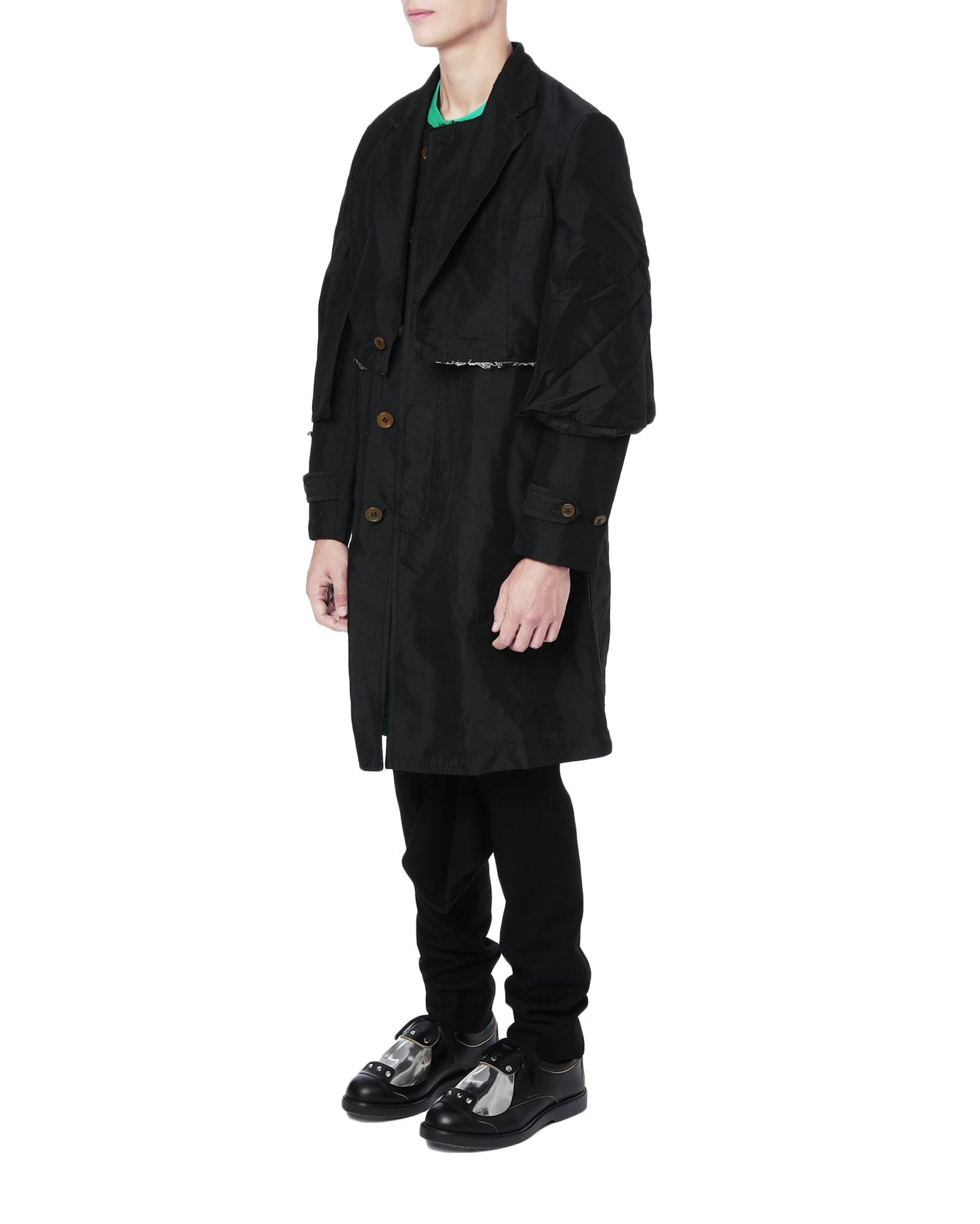 CDG HOMME PLUS Hybrid trench coat