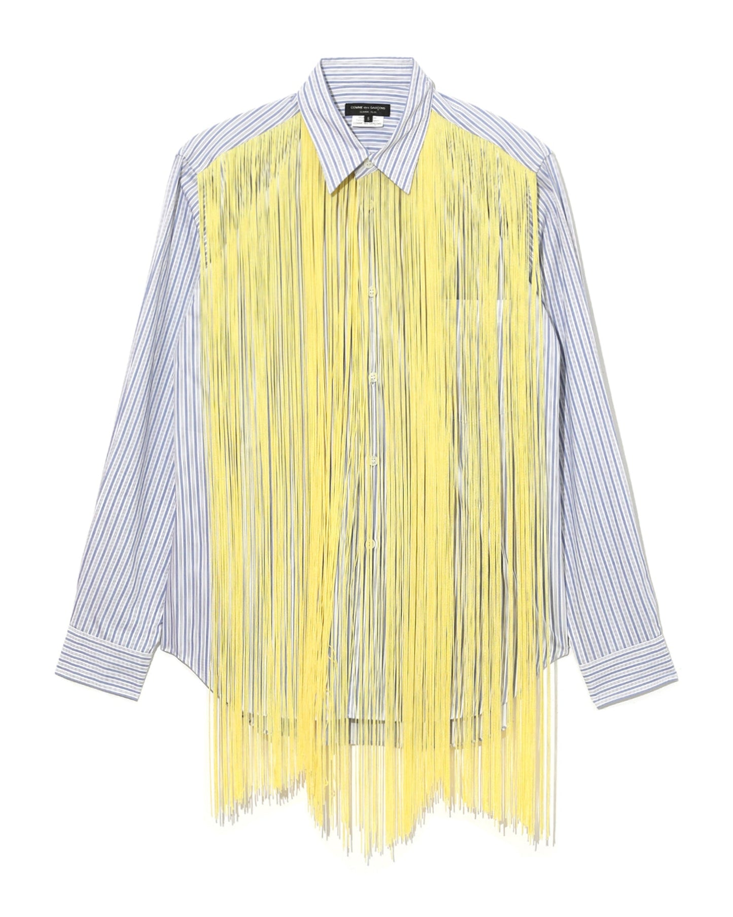 CDG HOMME PLUS Rayon fringe stripe shirt