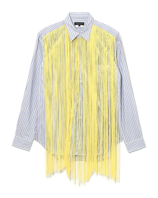 CDG HOMME PLUS Rayon fringe stripe shirt