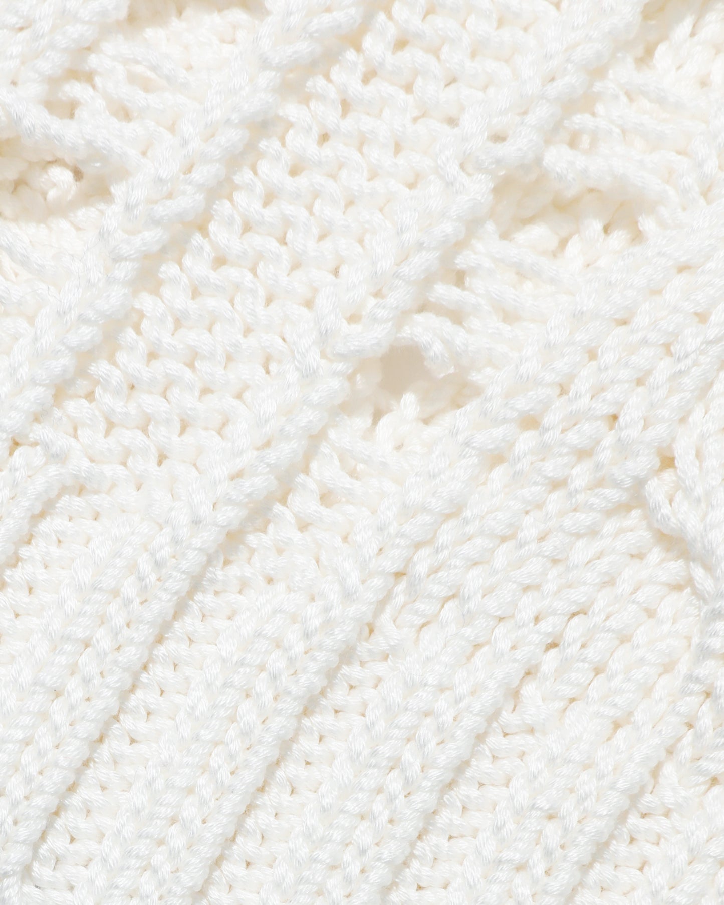 COURREGES Crochet cable knit sweater