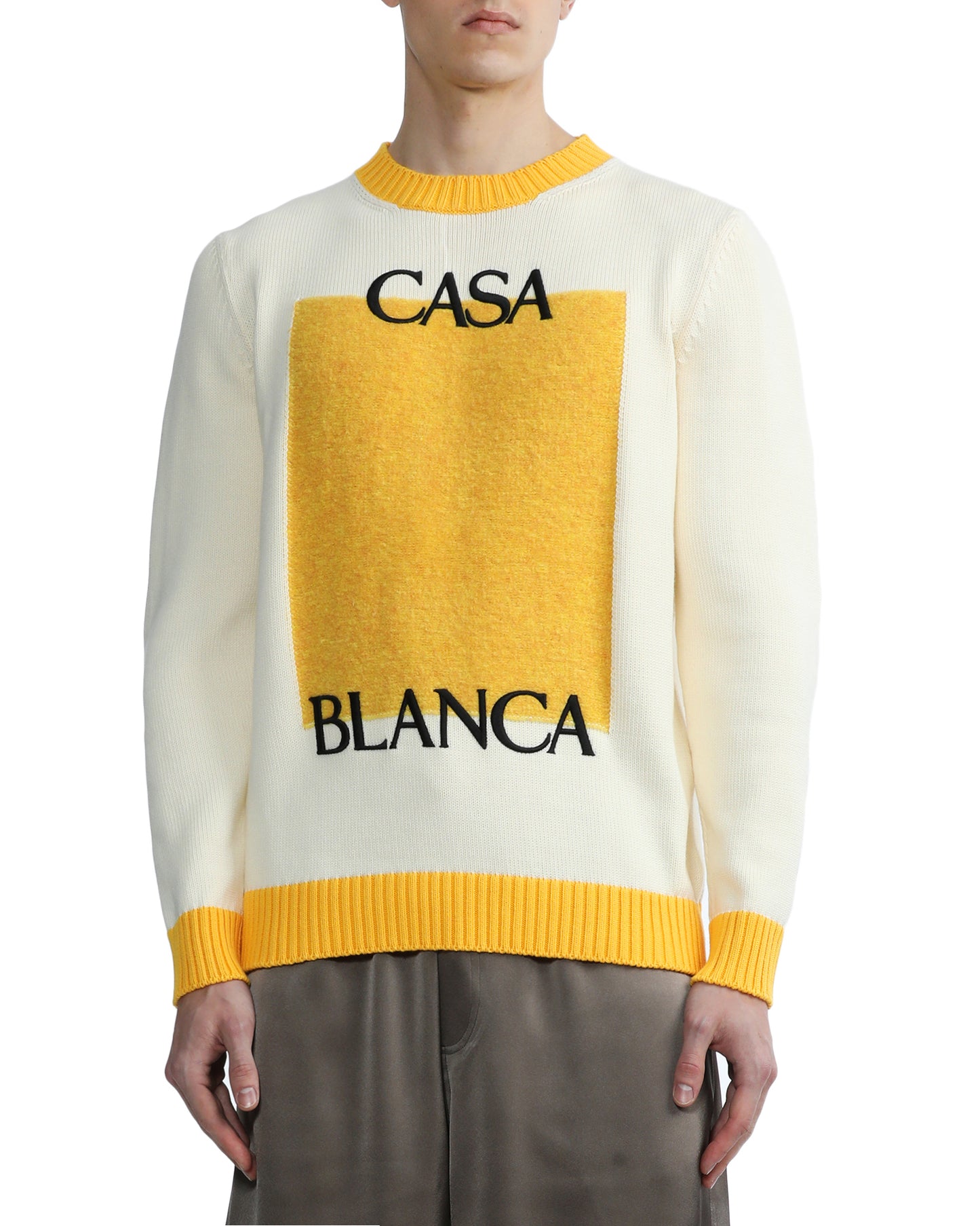 CASABLANCA Round Neck Signature Knit Top