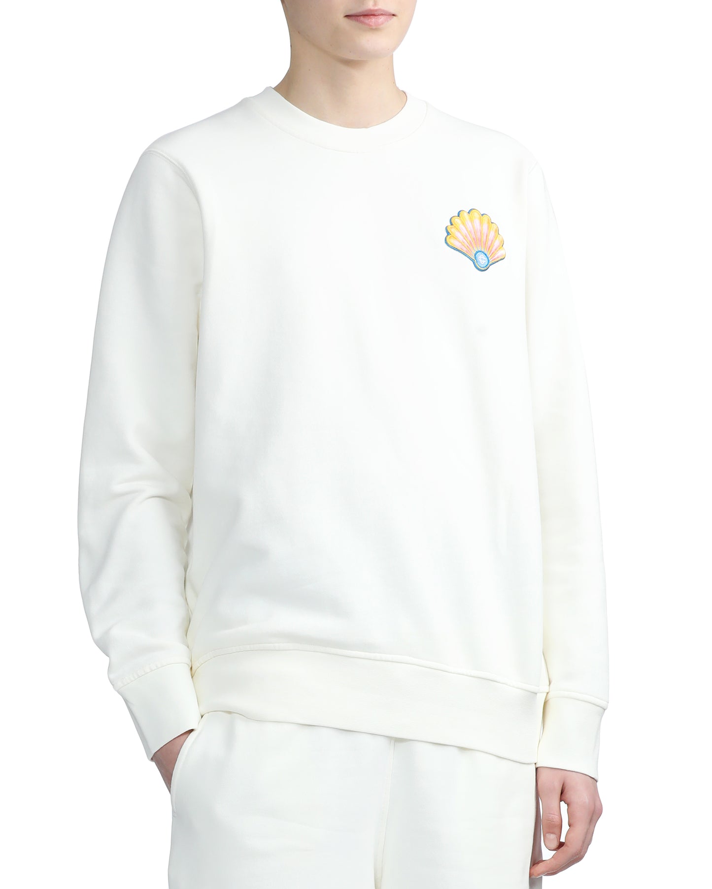 CASABLANCA Sweatshirt with Seashell Patch