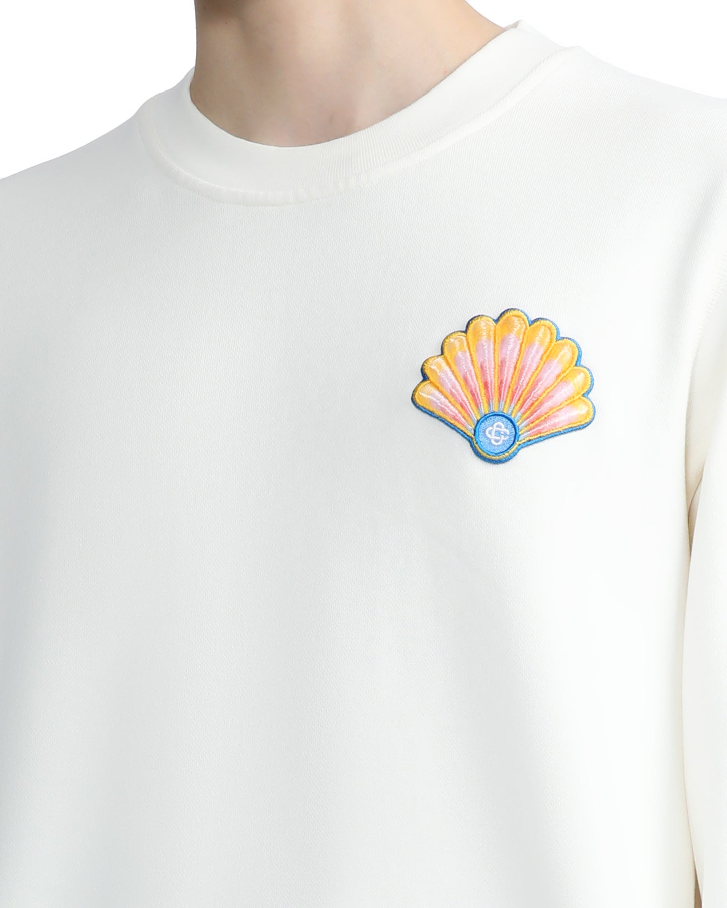 CASABLANCA Sweatshirt with Seashell Patch