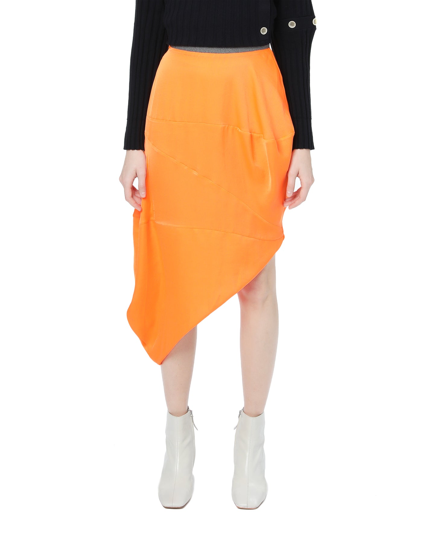 DAWEI Asymmetric panelled skirt