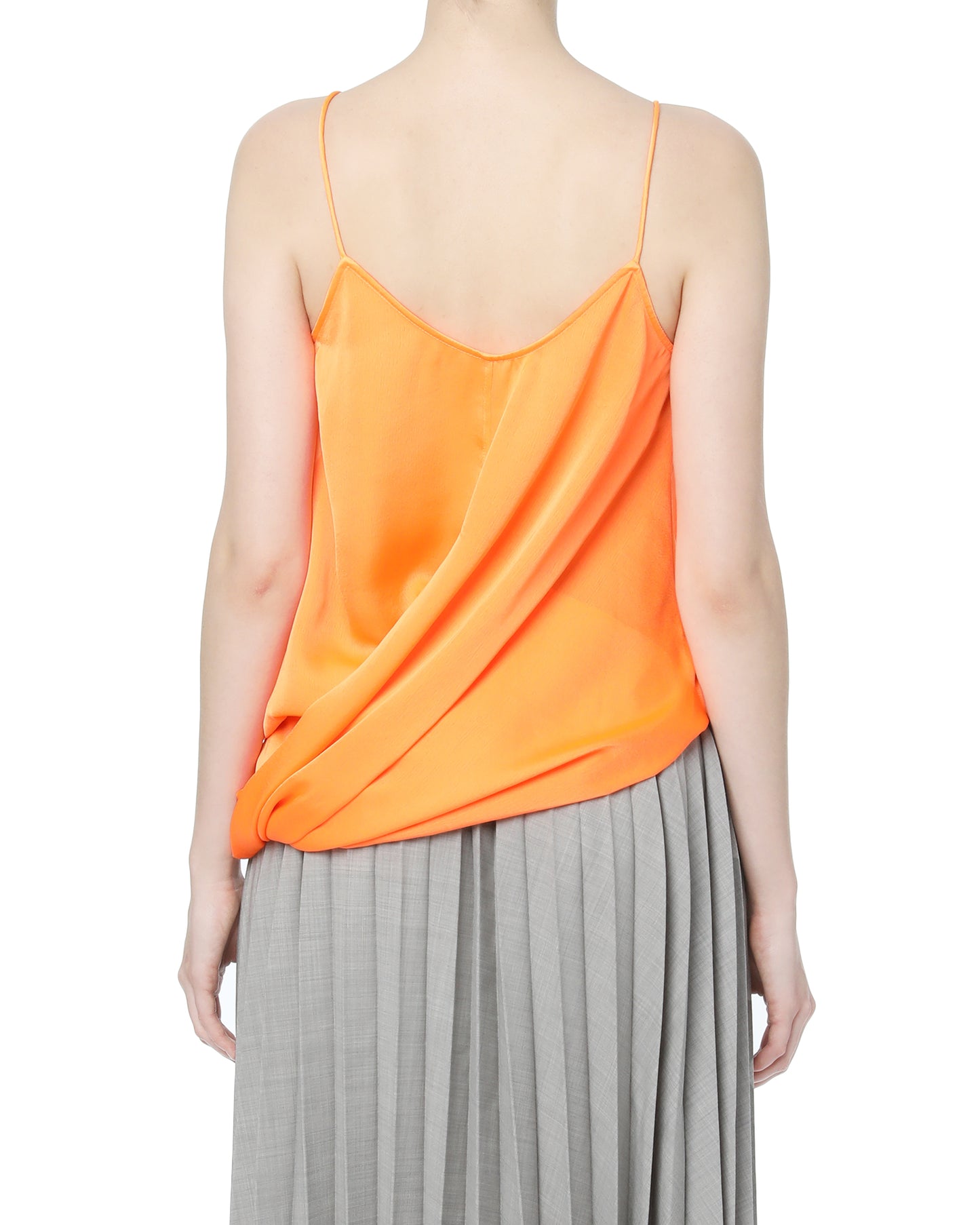 DAWEI Asymmetric gathered camisole