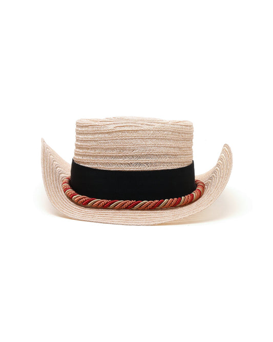 D'ESTREE Straw boater hat