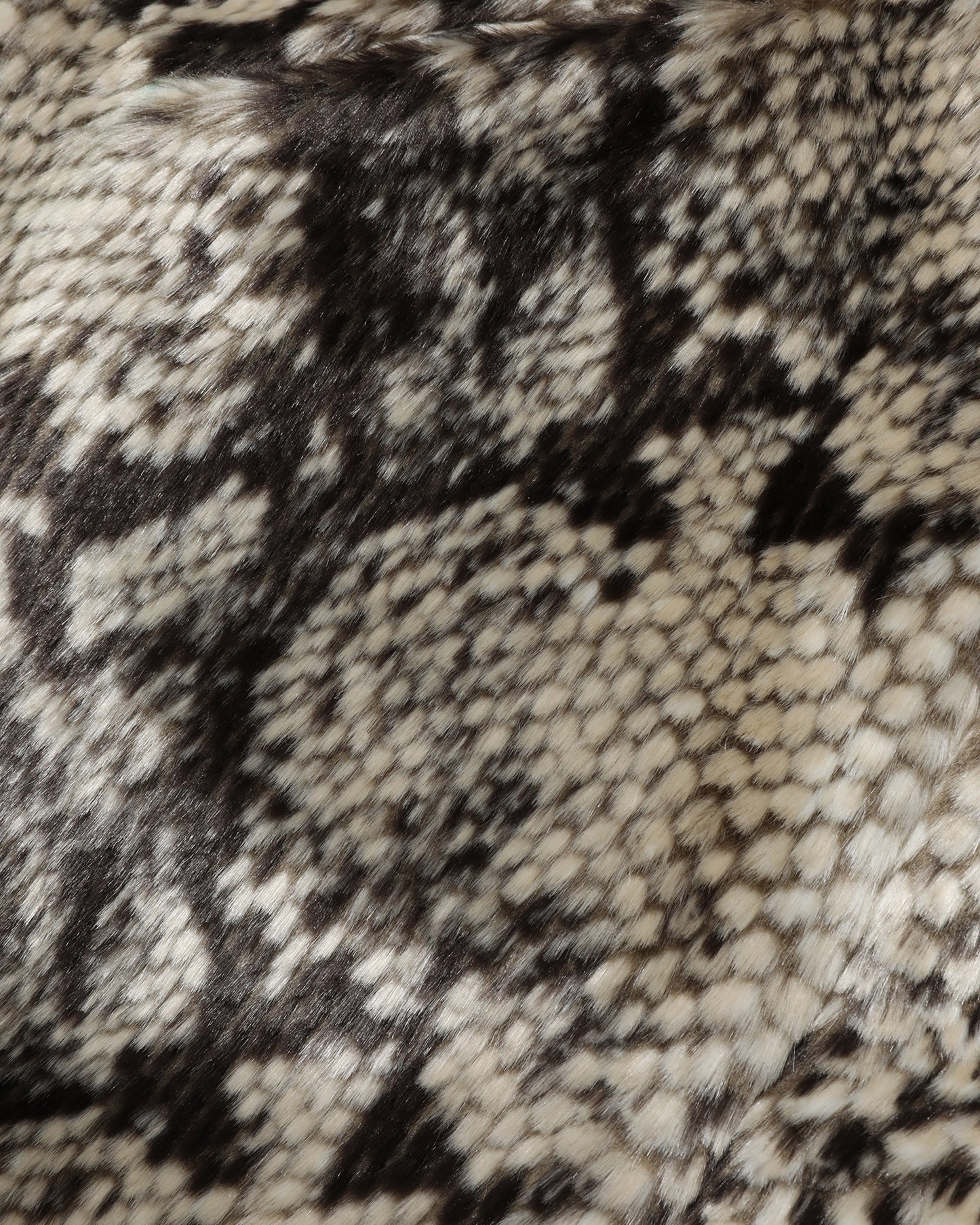 ECHTEGO Snakeskin effect faux fur overcoat