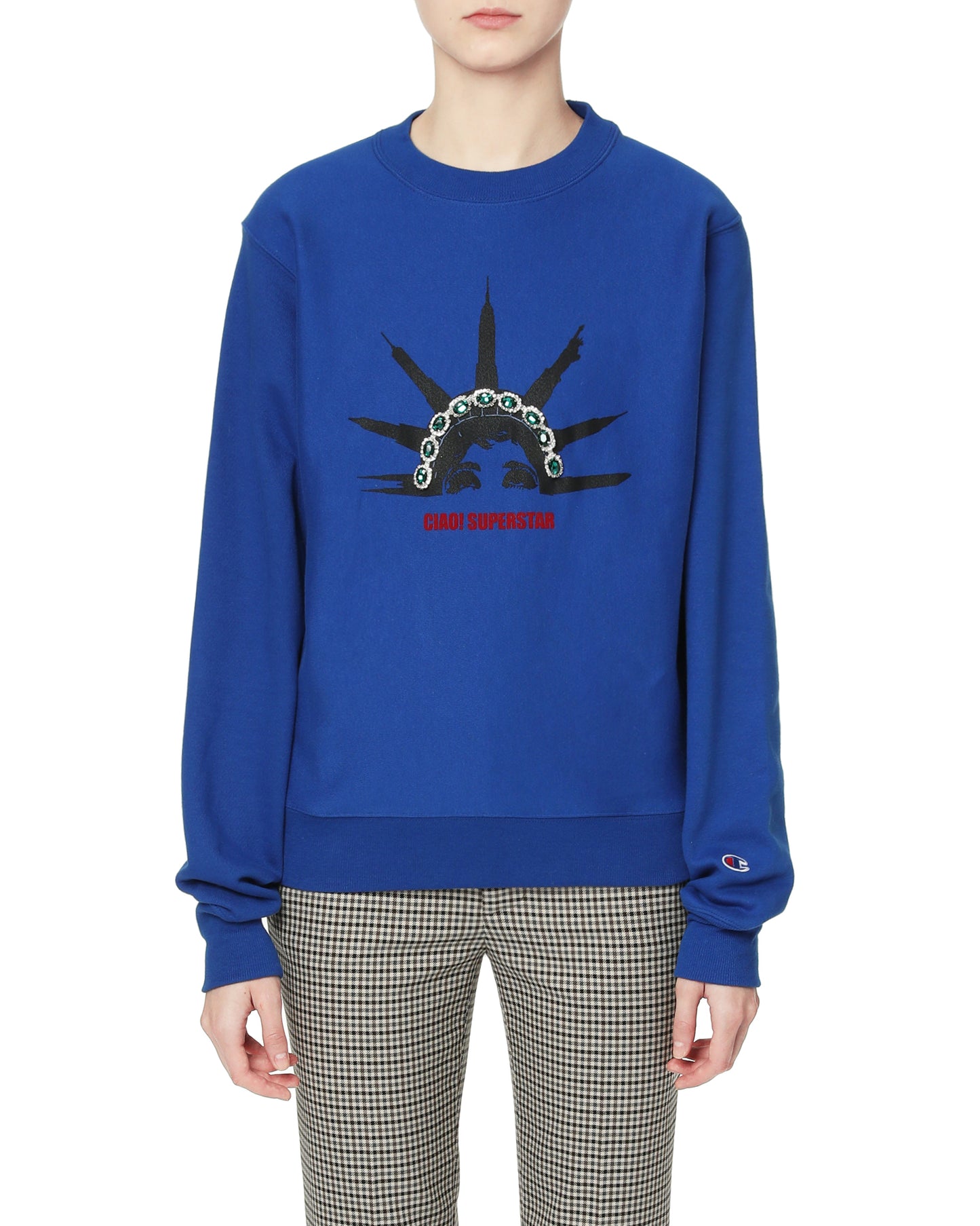 ECHTEGOX Champion Faux gem embellished sweatshirt