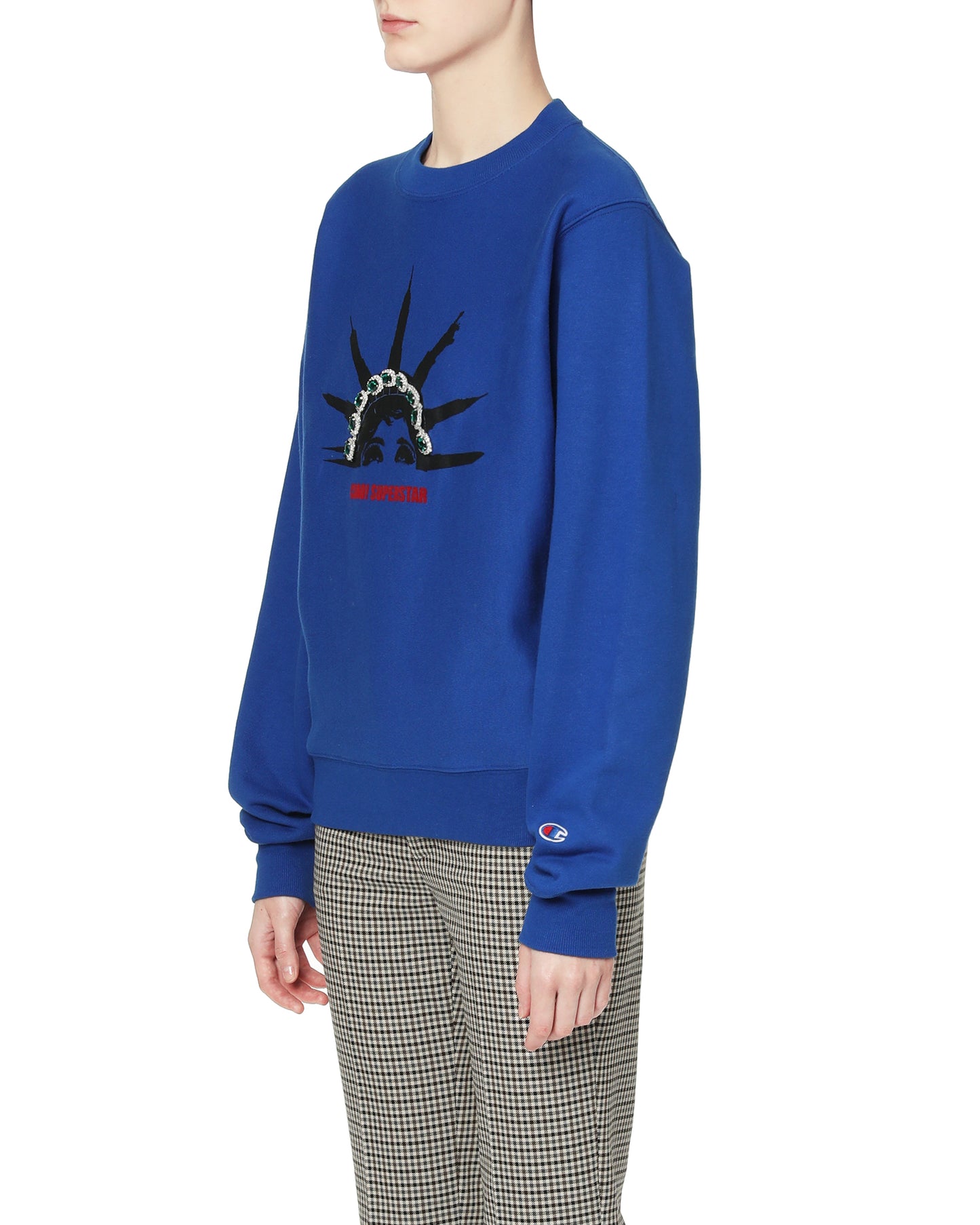 ECHTEGOX Champion Faux gem embellished sweatshirt