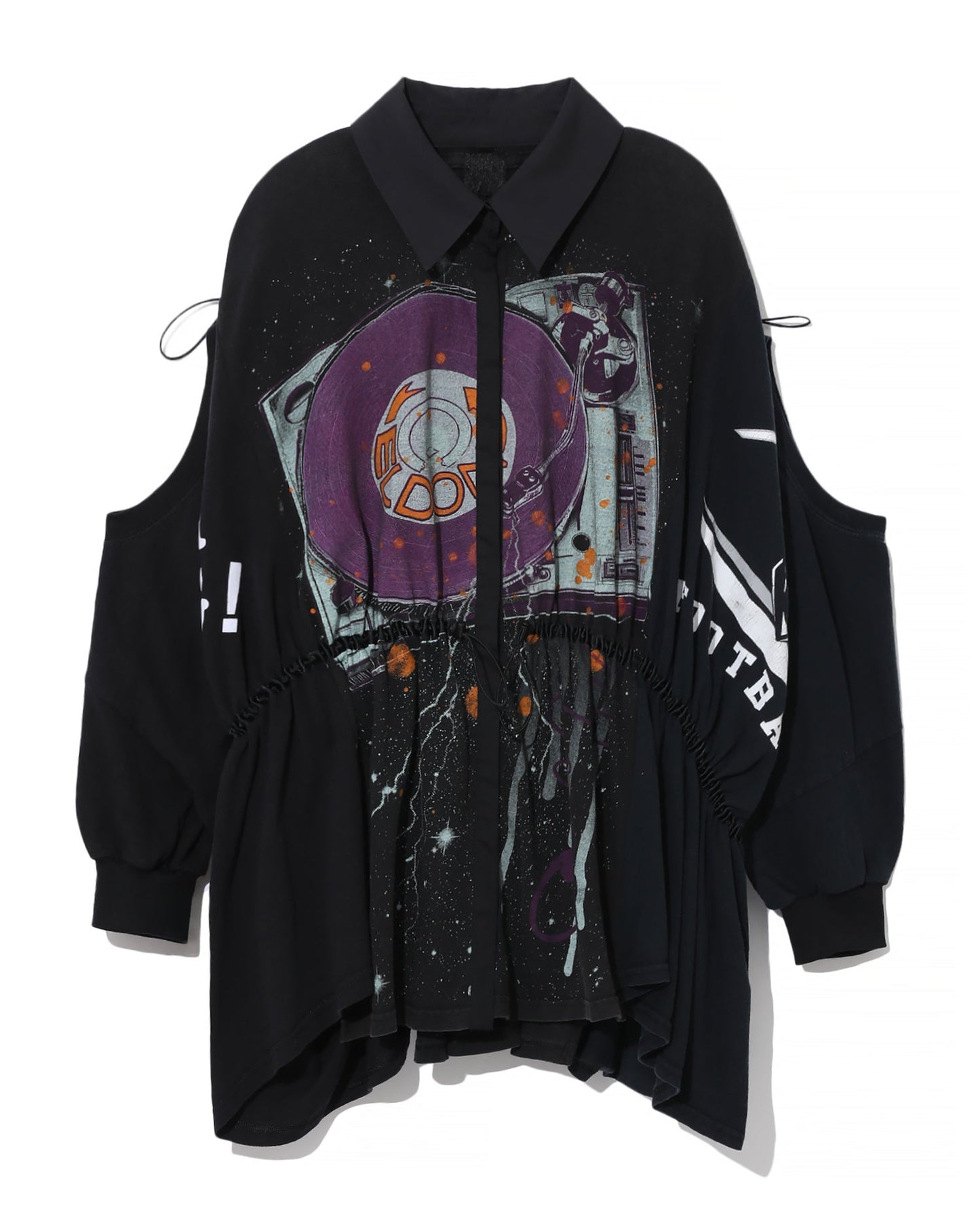 FURUGI-NI-LACE Cut-out graphic print jacket