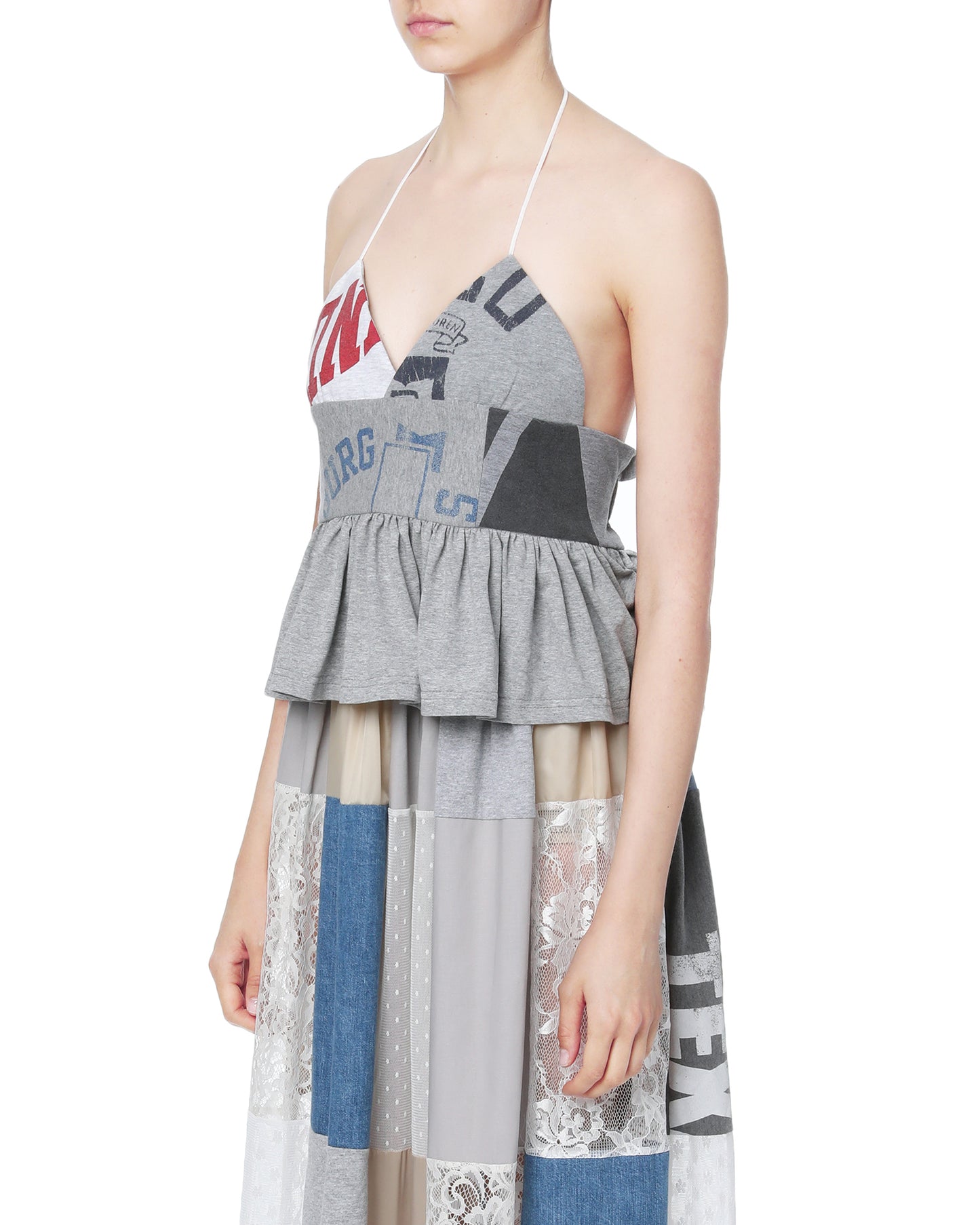 FURUGI-NI-LACE Spliced graphics tank top