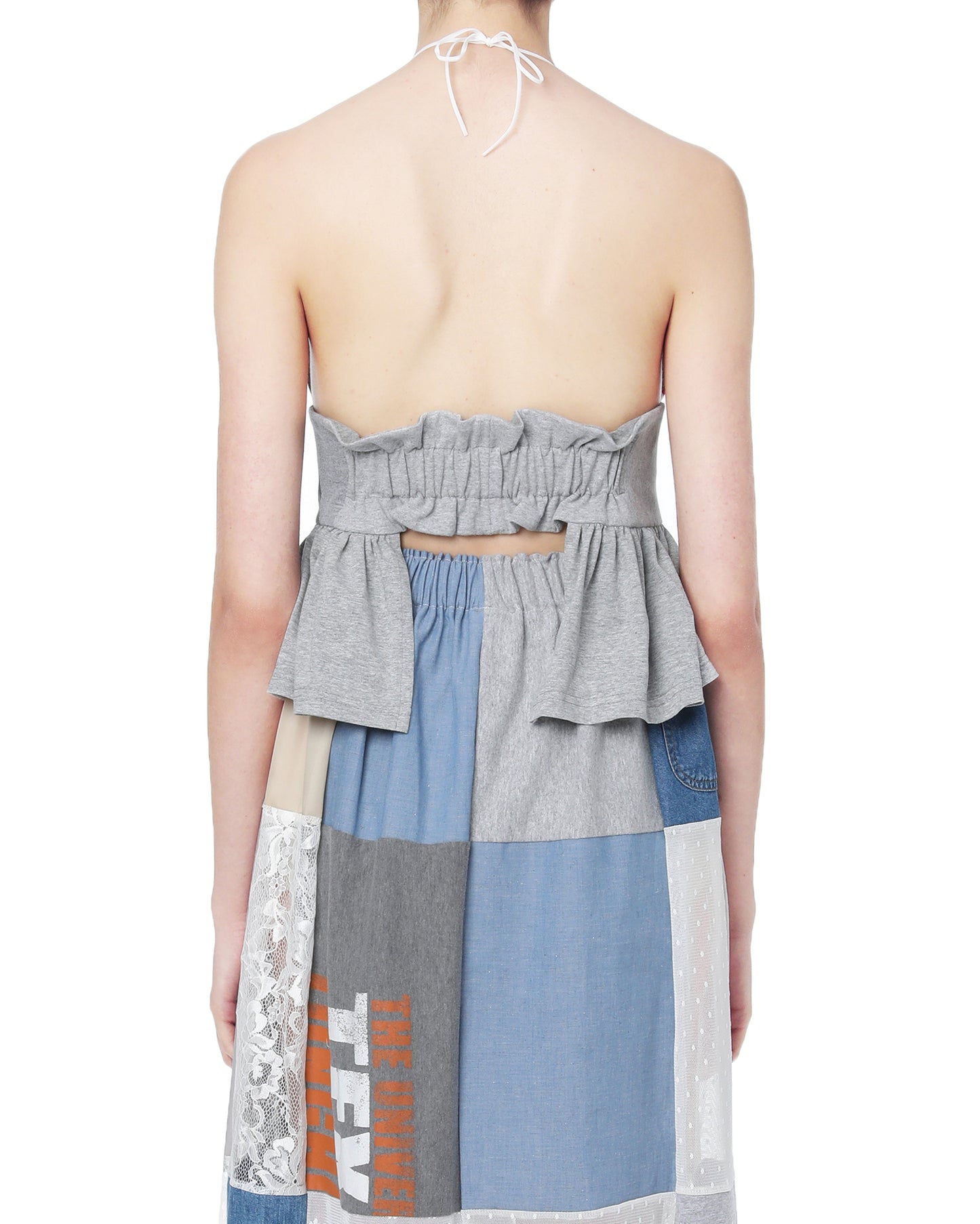 FURUGI-NI-LACE Spliced graphics tank top