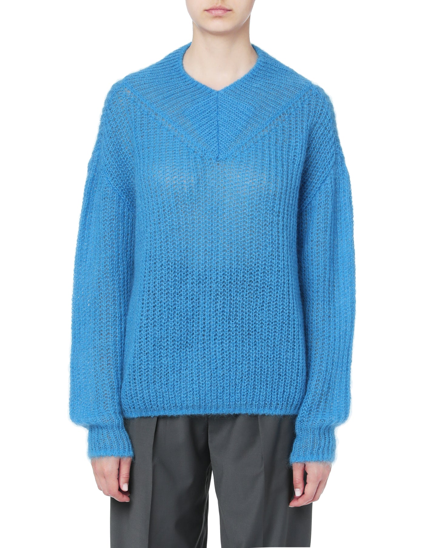 GOEN.J Fuzzy knit sweater