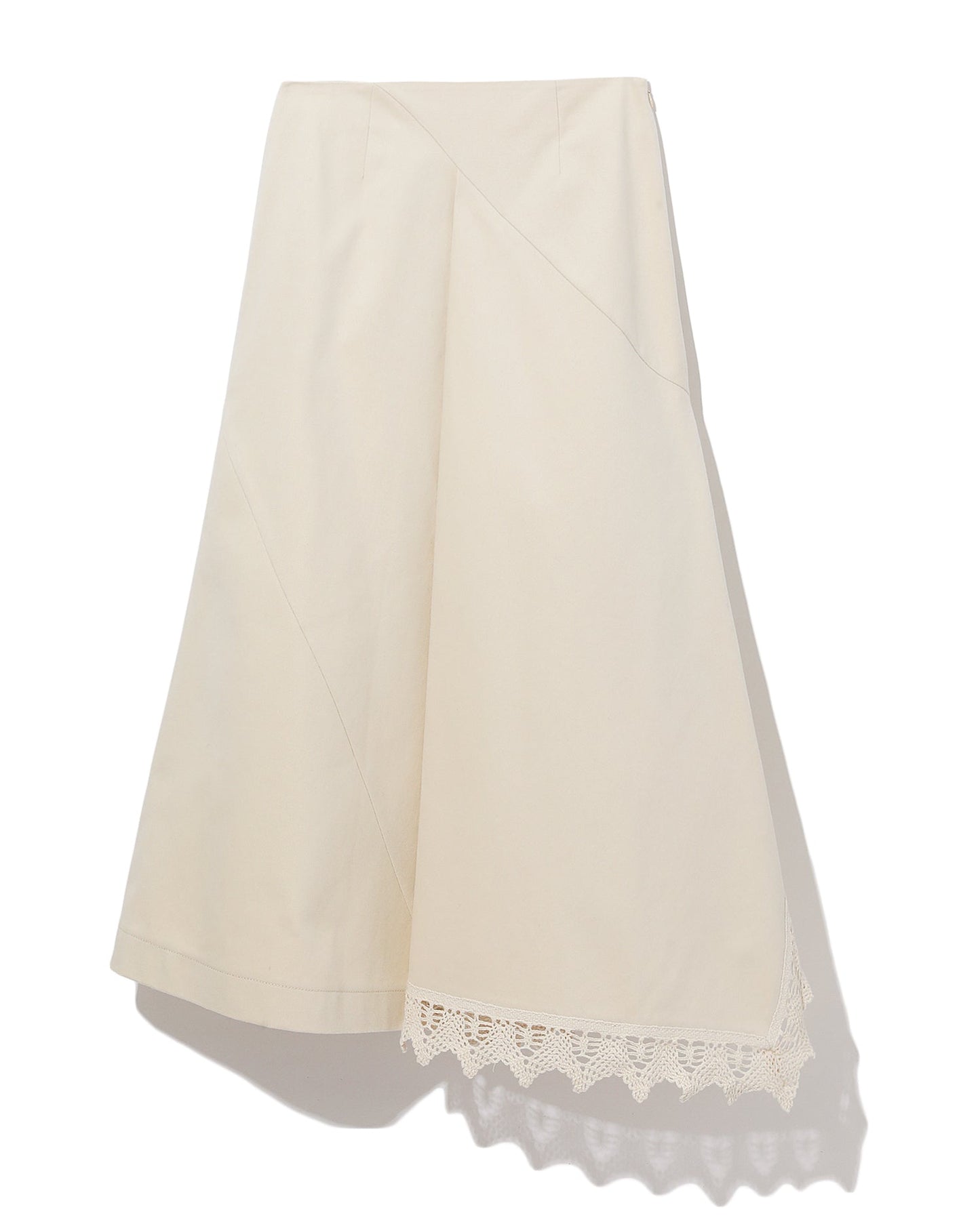 GOEN.J Flared lace-trimmed skirt