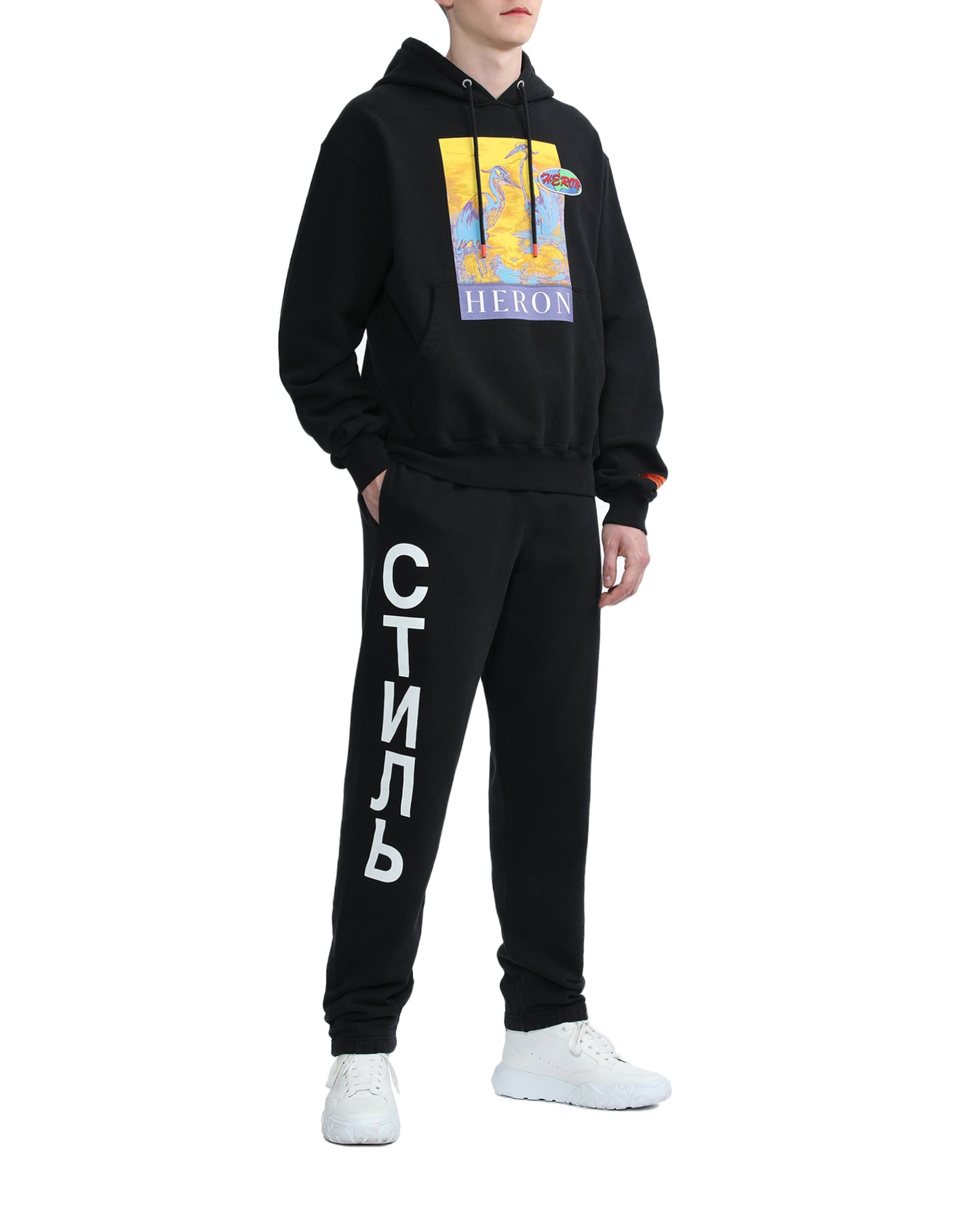 HERON PRESTON CTNMB plain sweatpants