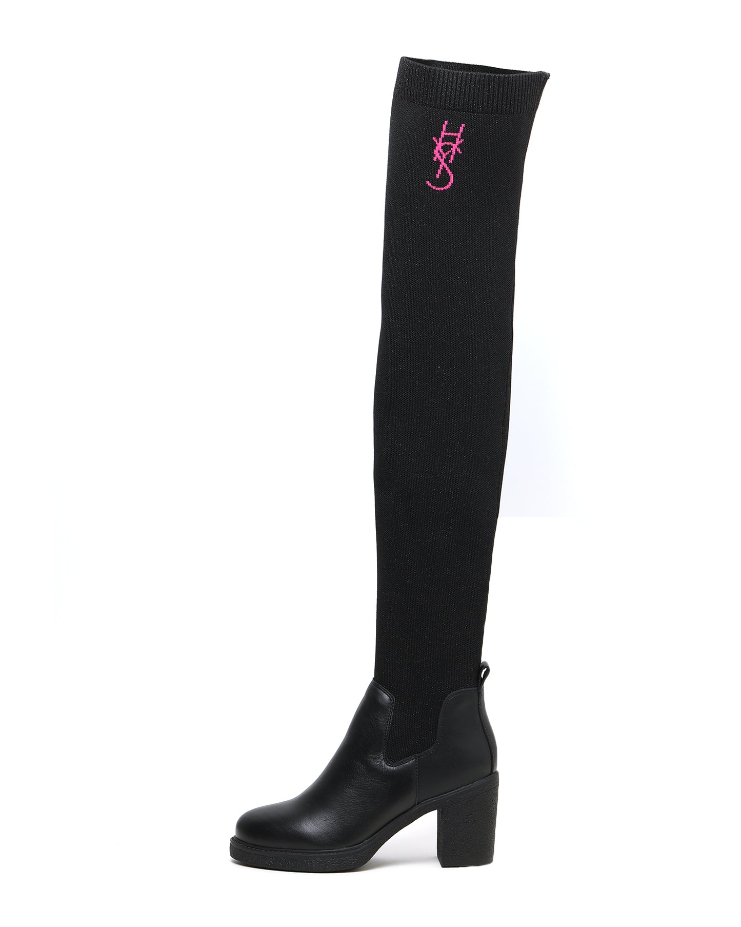 HYSTERIC GLAMOUR Knit knee-high boots