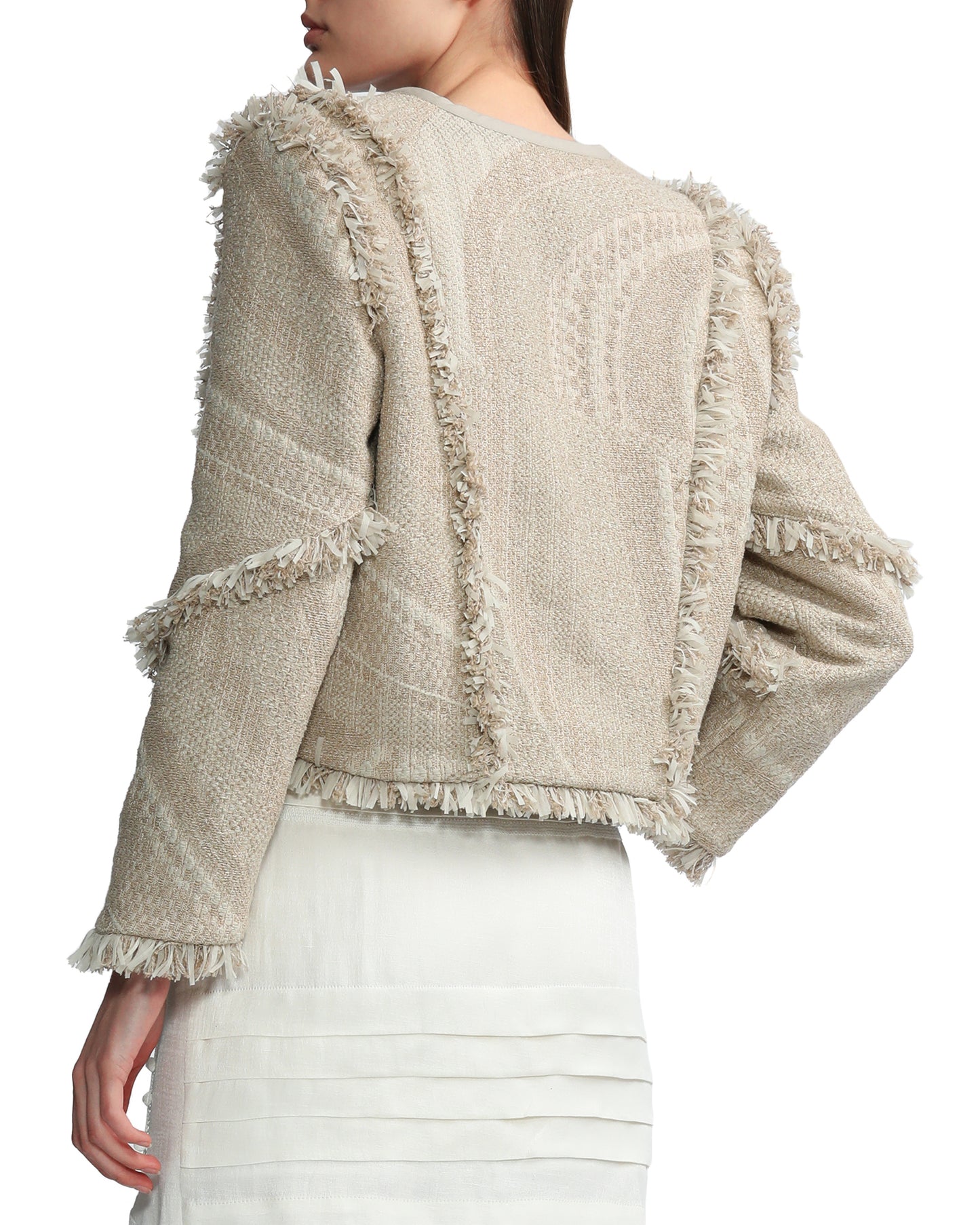 IRO Fringed jacquard jacket