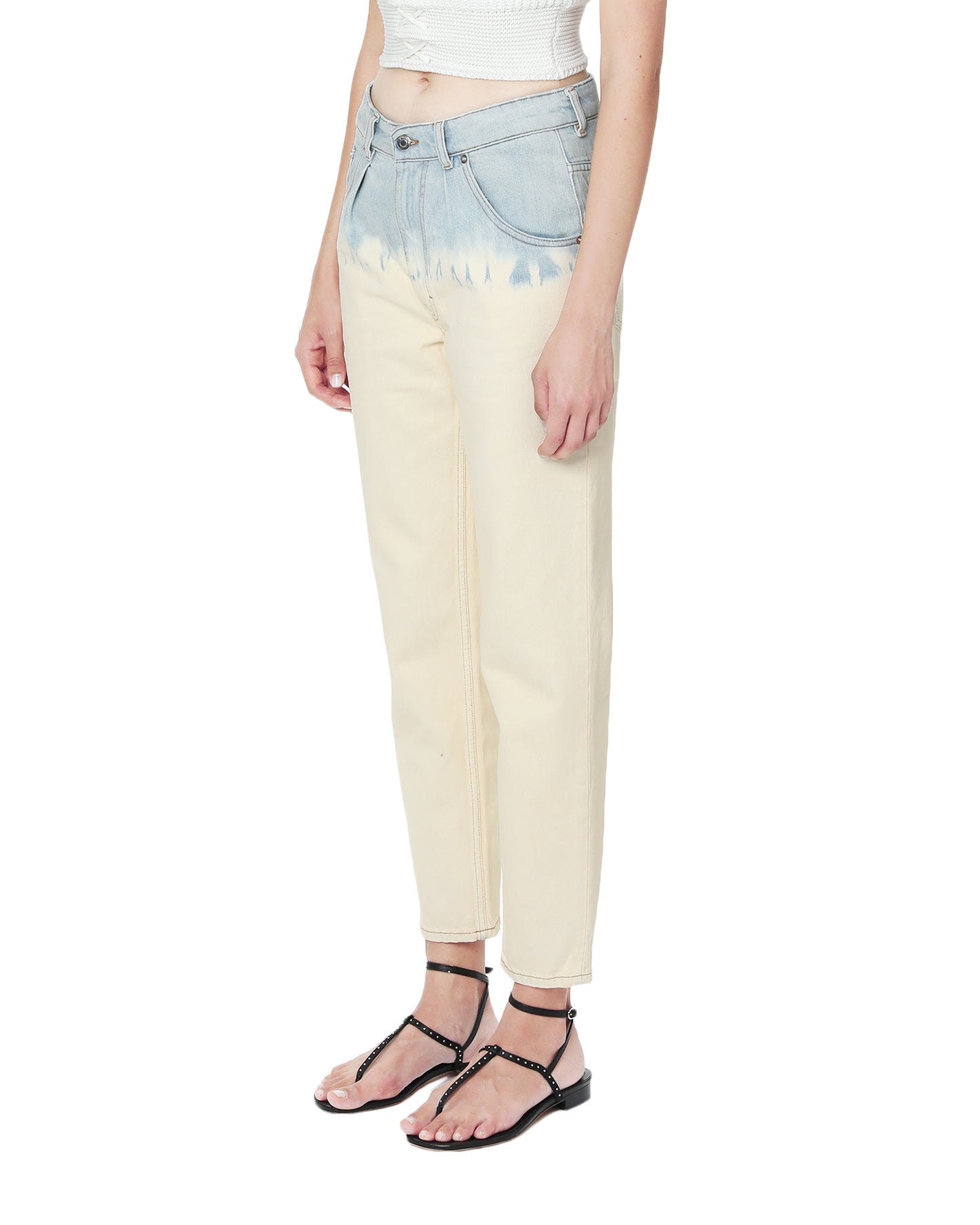 IRO Contrast straight-fit jeans