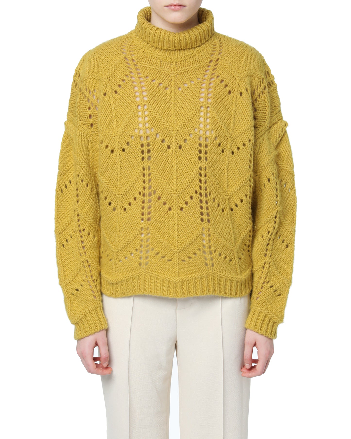 IRO Crochet turtleneck sweater