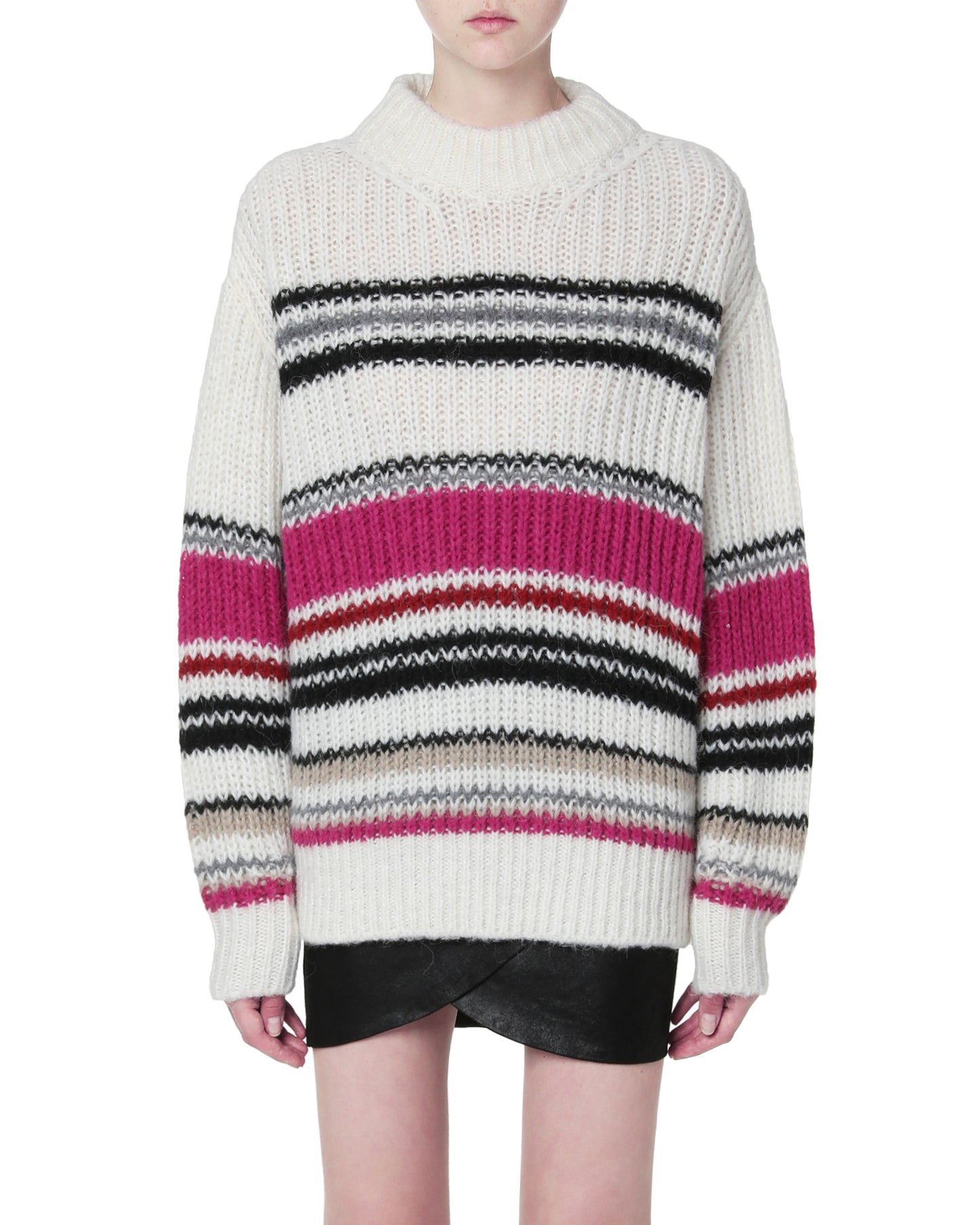 IRO Striped high neck sweater